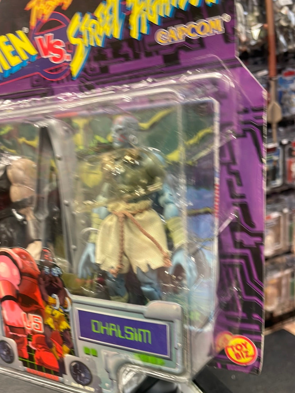Juggernaut vs Dhalsim Variant (X-Men vs Street Fighter, Toybiz) SEALED product image 8, provided for visual reference and