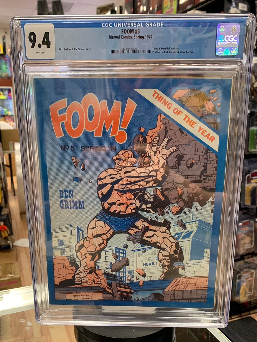 Foom #5 Thing of the Year (CGC 9.4, Marvel Comics) product image 1, provided for visual reference and product detail review