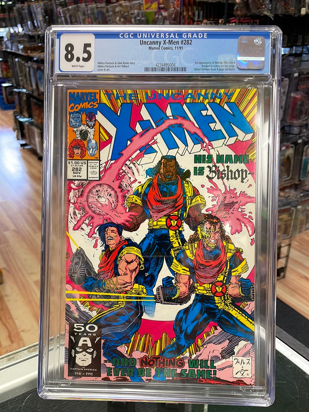 Uncanny X-men 282 (Marvel Comics CGC 8.5) 1st Bishop product image 1, provided for visual reference and product detail review