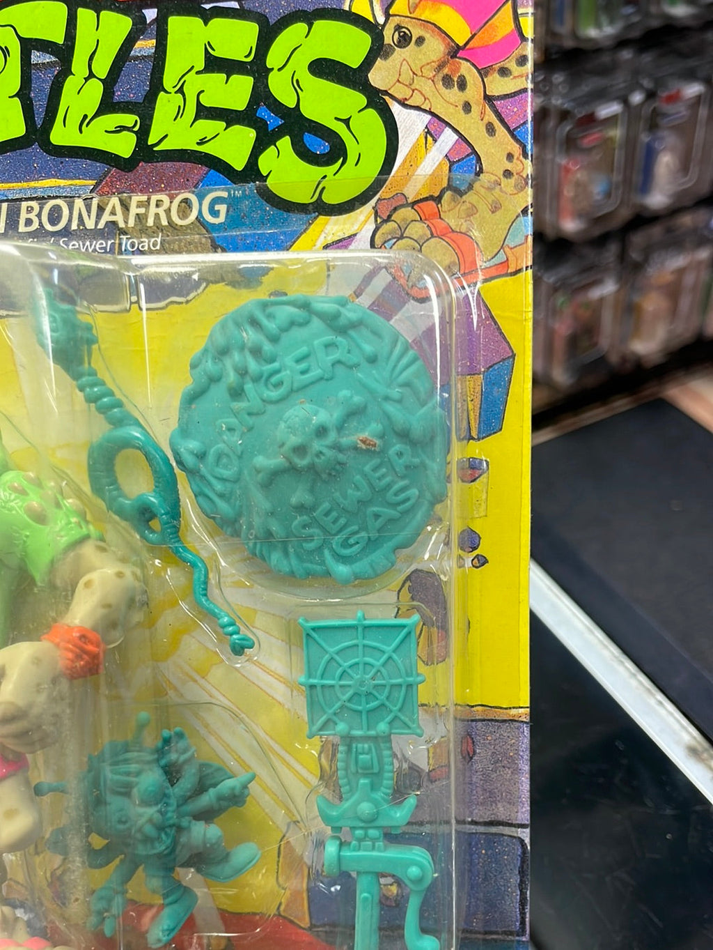 Napoleon Bonafrog (Vintage TMNT, Playmates) Sealed product image 5, provided for visual reference and product detail review