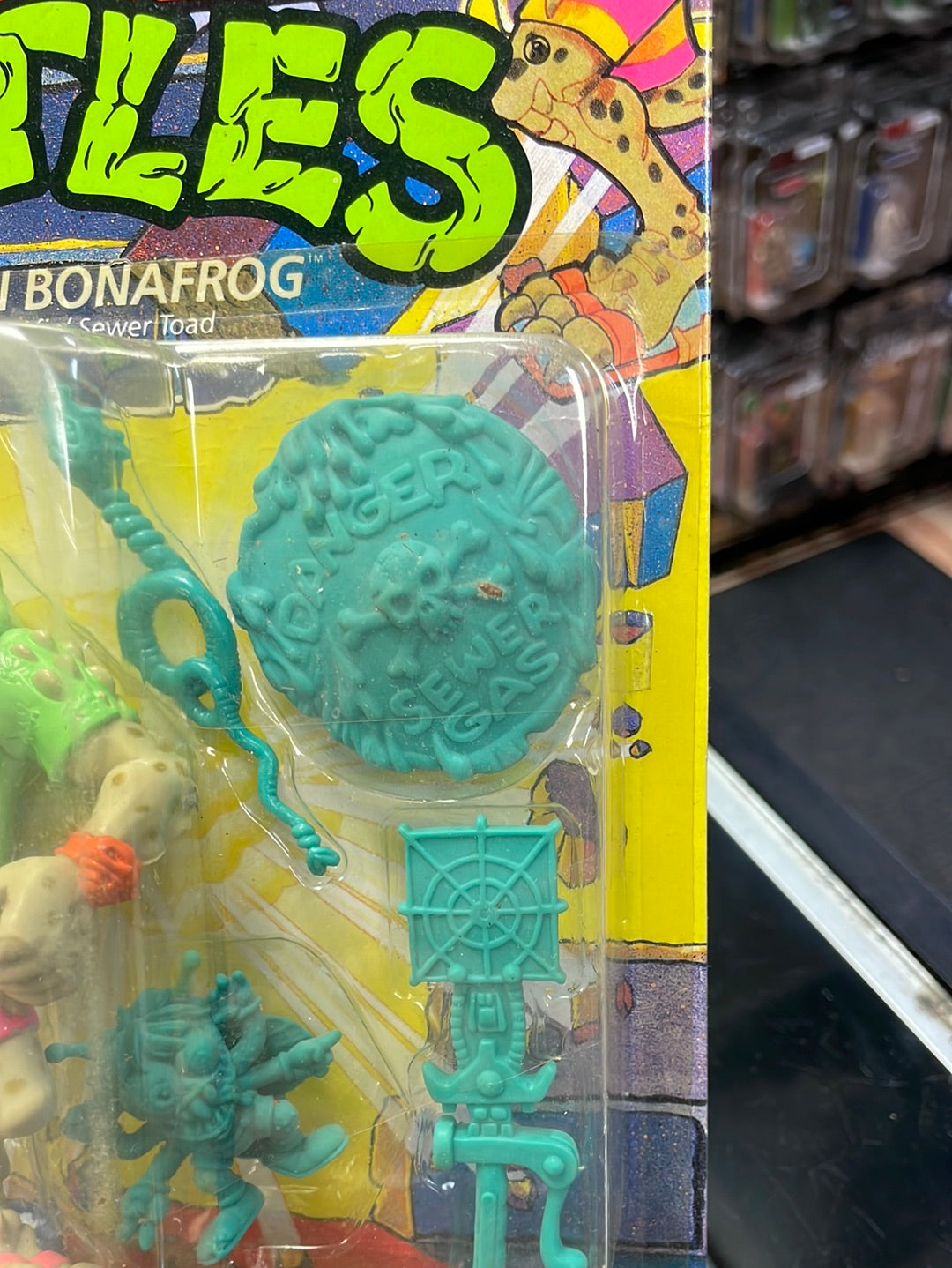Napoleon Bonafrog (Vintage TMNT, Playmates) Sealed product image 5, provided for visual reference and product detail review