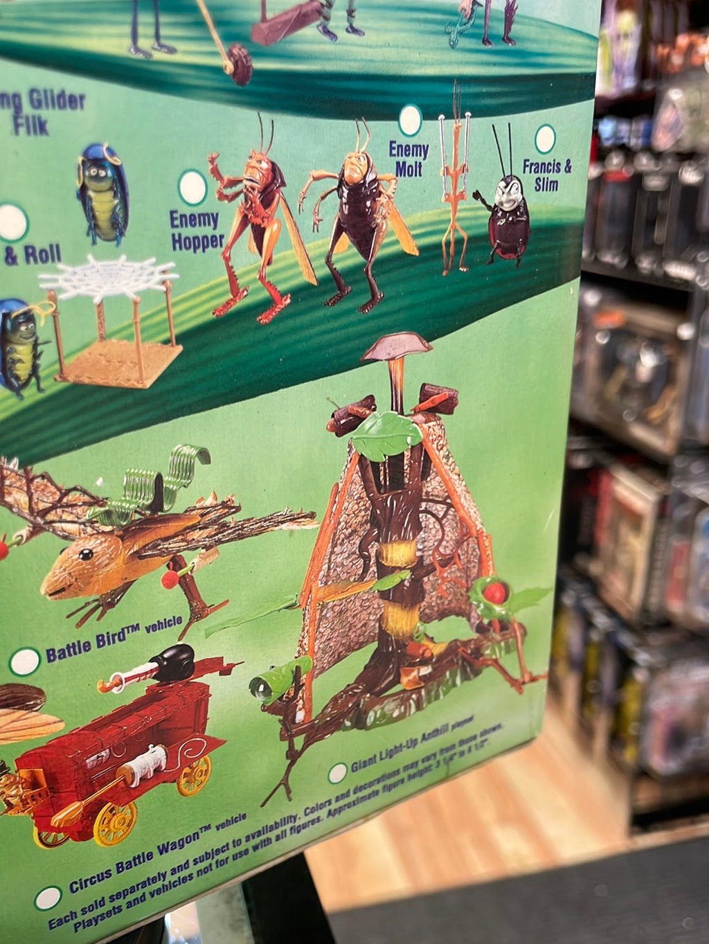 Vintage Battle Bird Vehicle (Disney Bugs Life, Mattel) SEALED product image 6, provided for visual reference and product