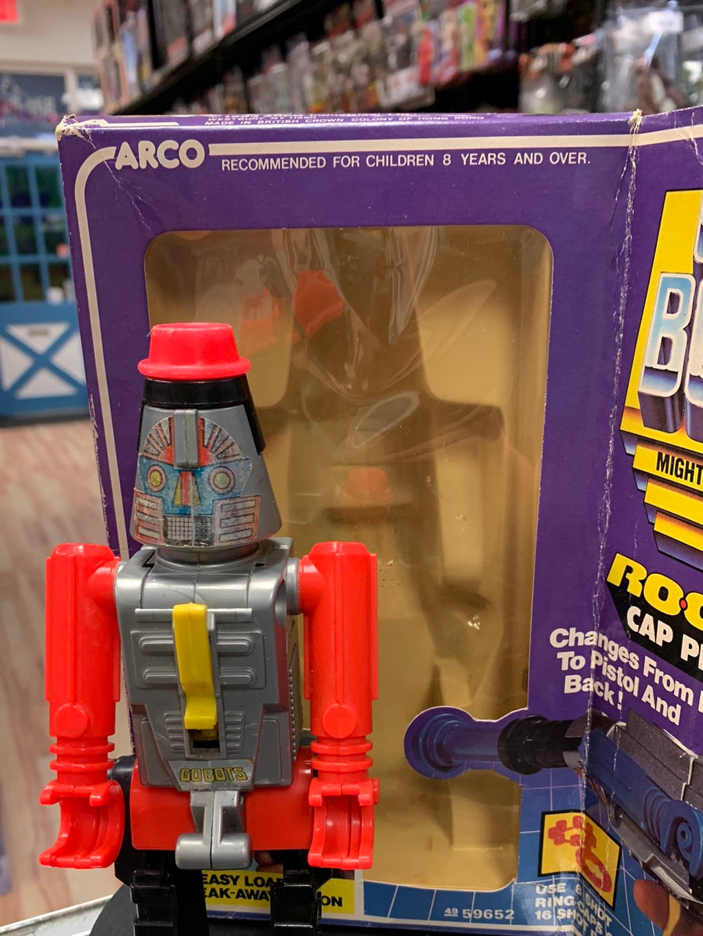 Vintag Ro-Gun Cap Pistol 59652 (GoBots, Arco 1984) Open Box product image 8, provided for visual reference and product