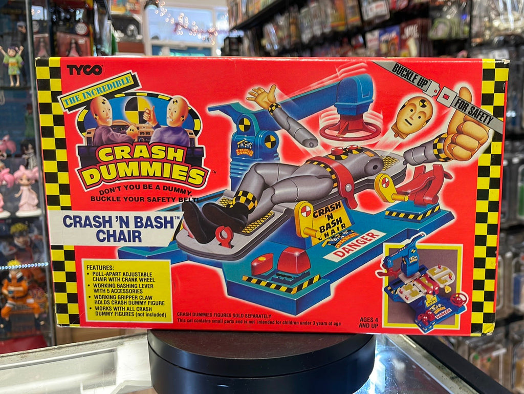 Crash N Bash Chair (Vintage Incredible Crash Dummies, TYCO) SEALED BOX product image 1, provided for visual reference and