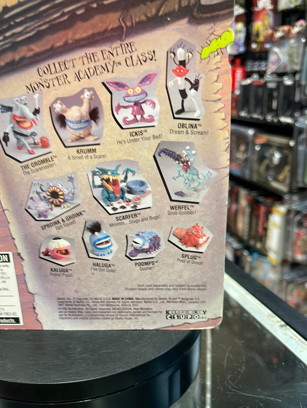 Scarfer (Vintage Nickelodeon Real Monsters, Mattel) Sealed product image 13, provided for visual reference and product