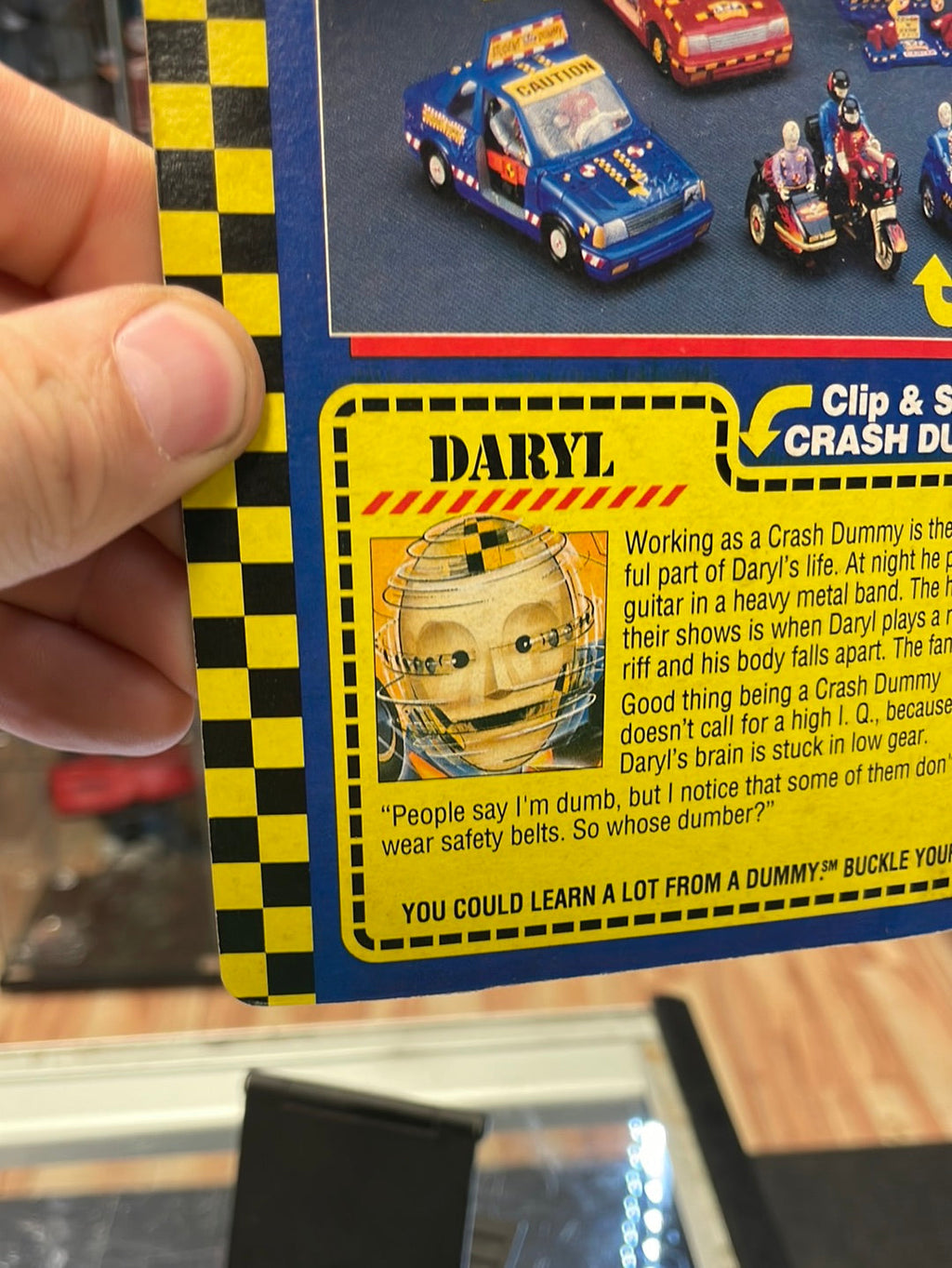Daryl (Vintage Incredible Crash Dummies, TYCO) SEALED product image 11, provided for visual reference and product detail
