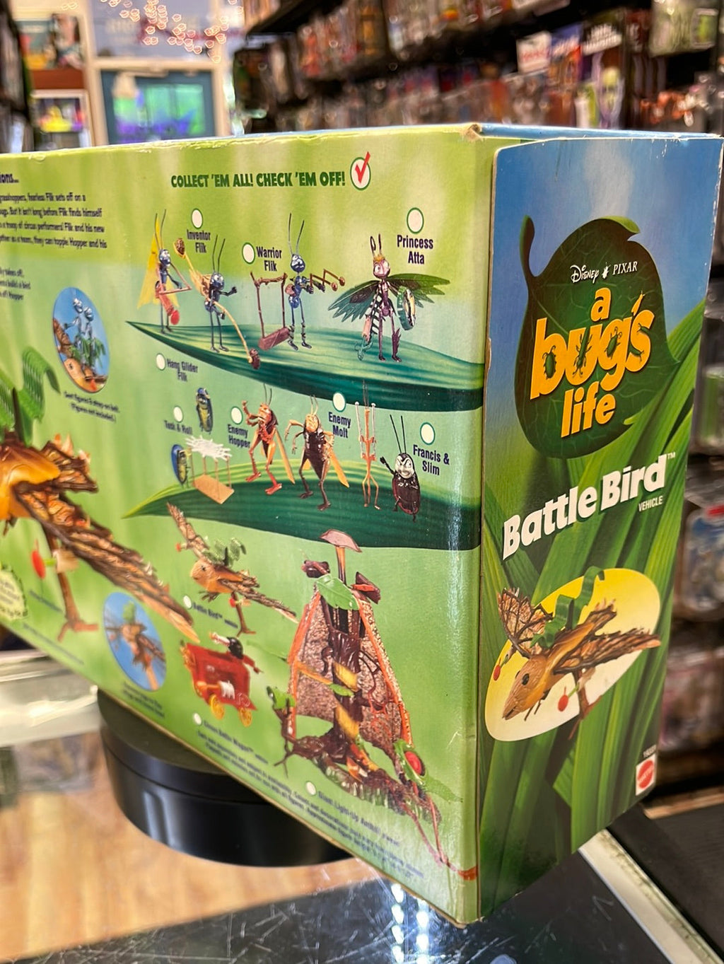 Vintage Battle Bird Vehicle (Disney Bugs Life, Mattel) SEALED product image 7, provided for visual reference and product