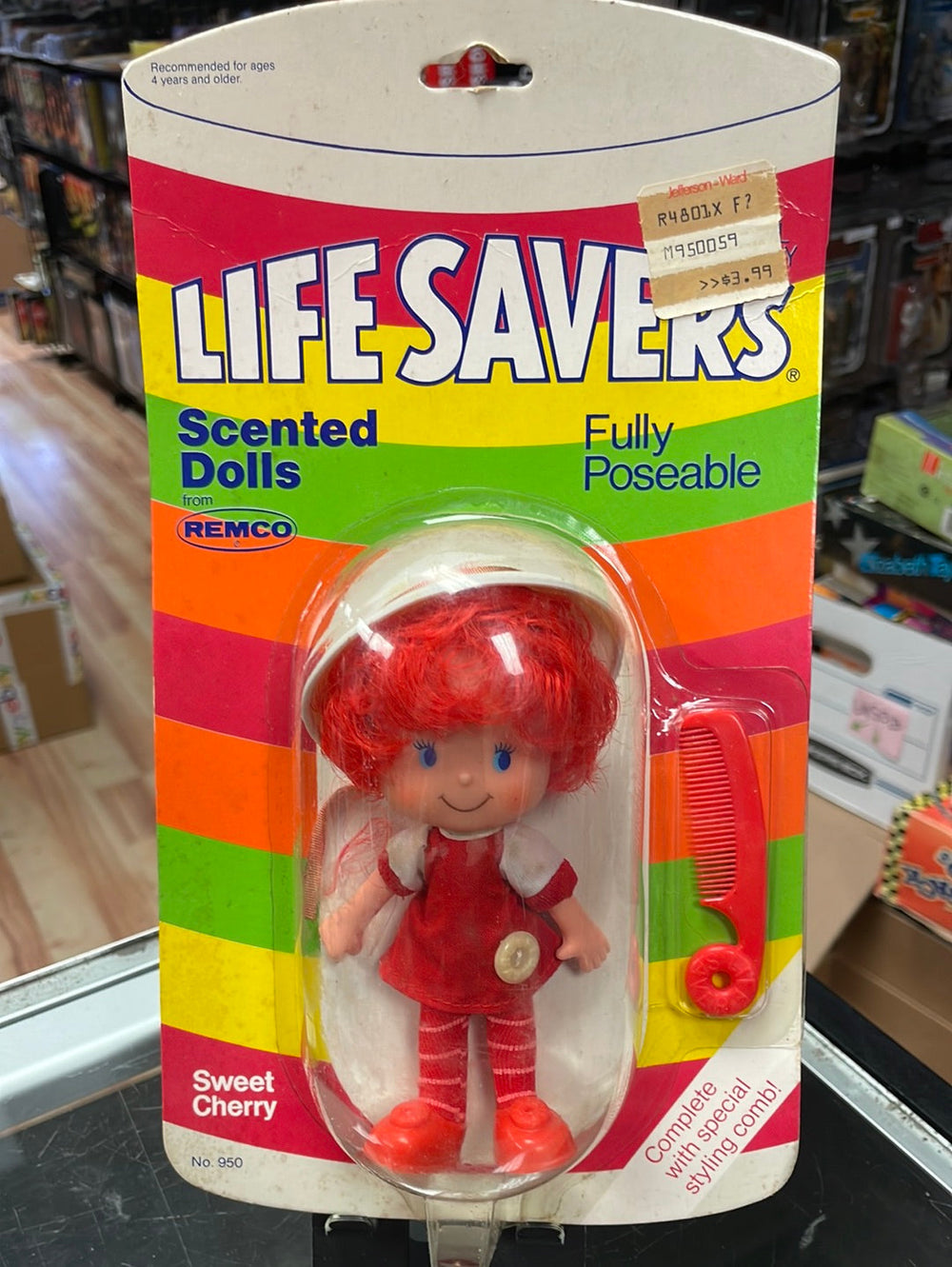 Sweet Cherry 950 Scented Doll (Vintage Life Savers, Remco) Sealed