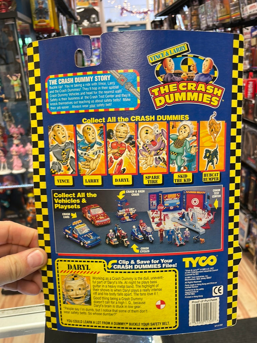 Daryl (Vintage Incredible Crash Dummies, TYCO) SEALED product image 7, provided for visual reference and product detail
