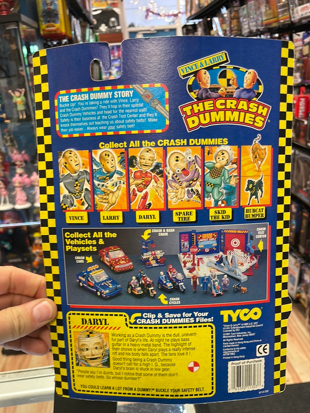 Daryl (Vintage Incredible Crash Dummies, TYCO) SEALED product image 7, provided for visual reference and product detail