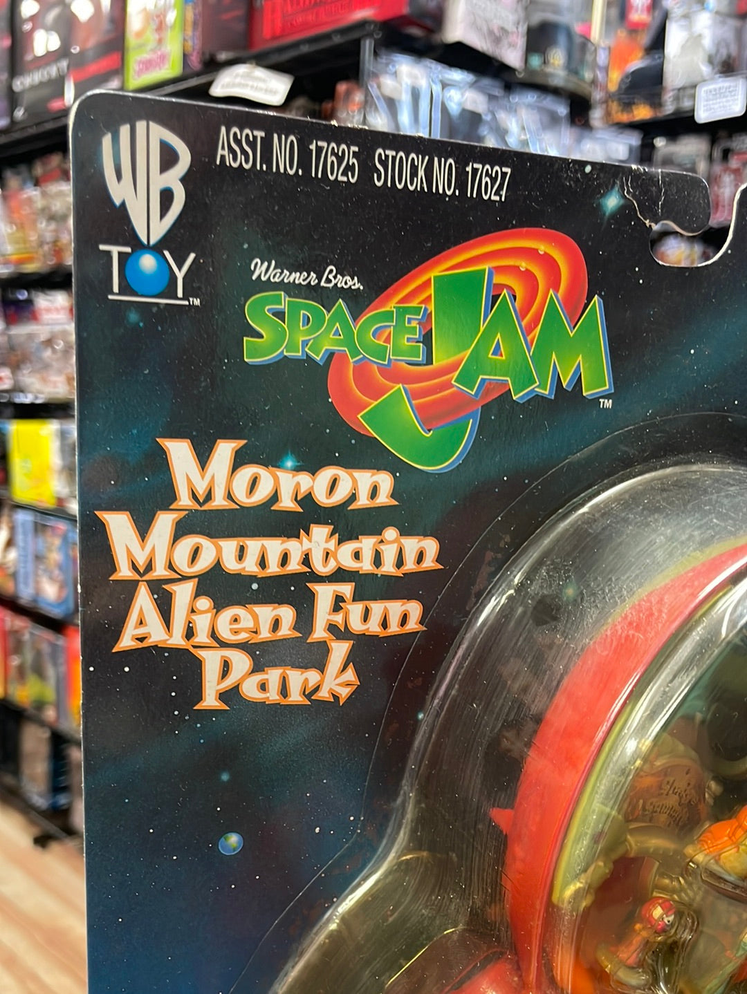 Vintage Moron Mountain Alien Fun Park (Space Jam, Mighty Max Playmates) SEALED product image 2, provided for visual