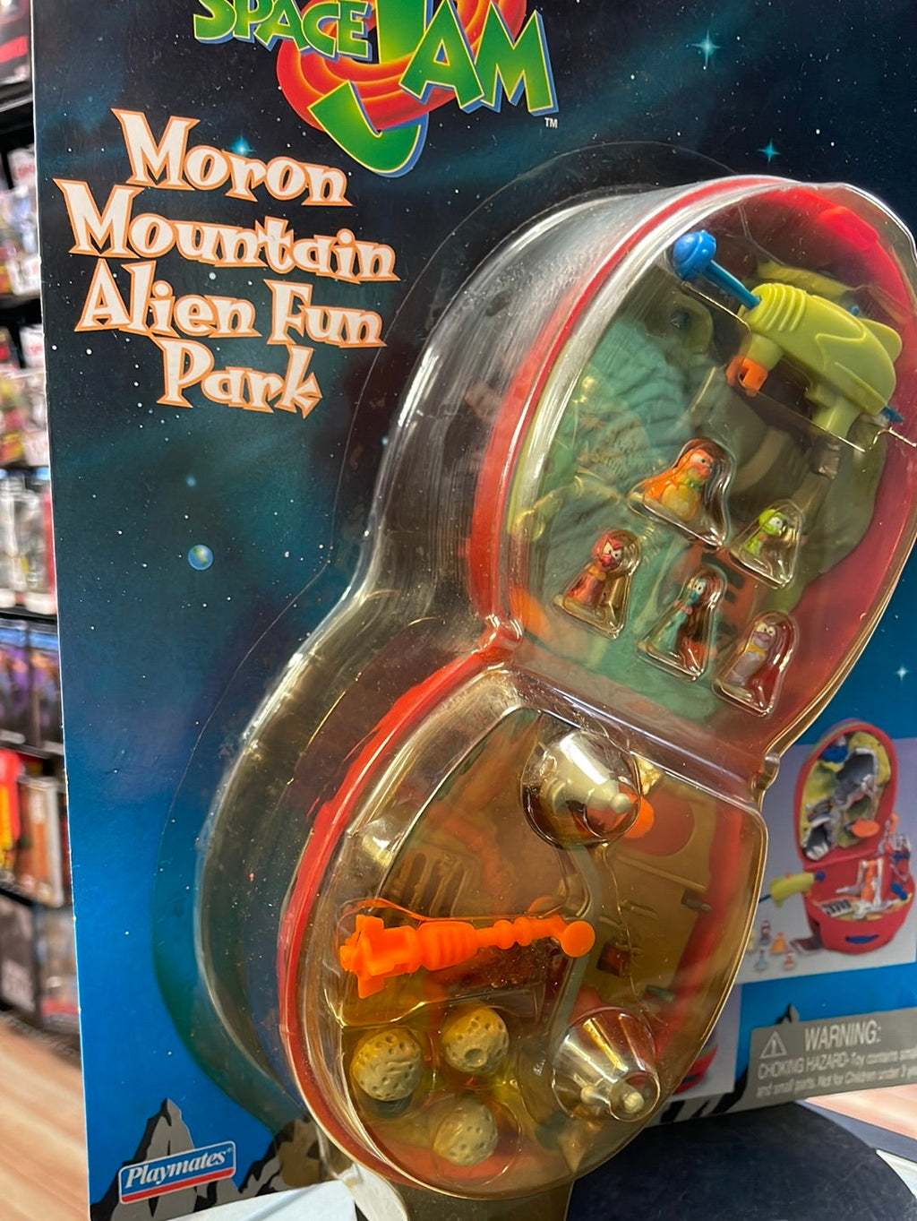 Vintage Moron Mountain Alien Fun Park (Space Jam, Mighty Max Playmates) SEALED product image 11, provided for visual