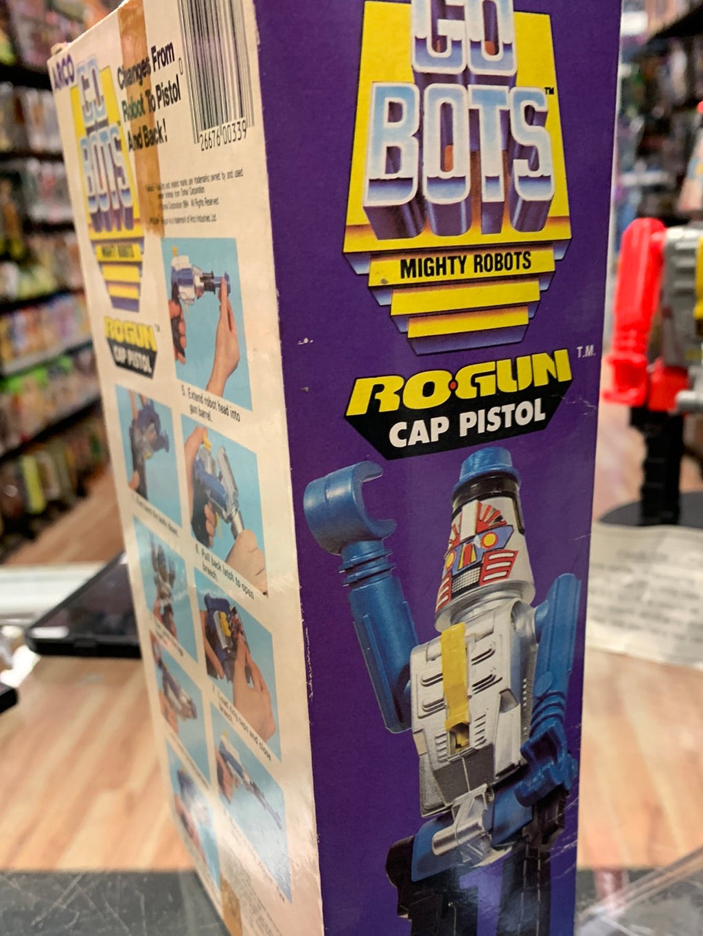 Vintag Ro-Gun Cap Pistol 59652 (GoBots, Arco 1984) Open Box product image 13, provided for visual reference and product