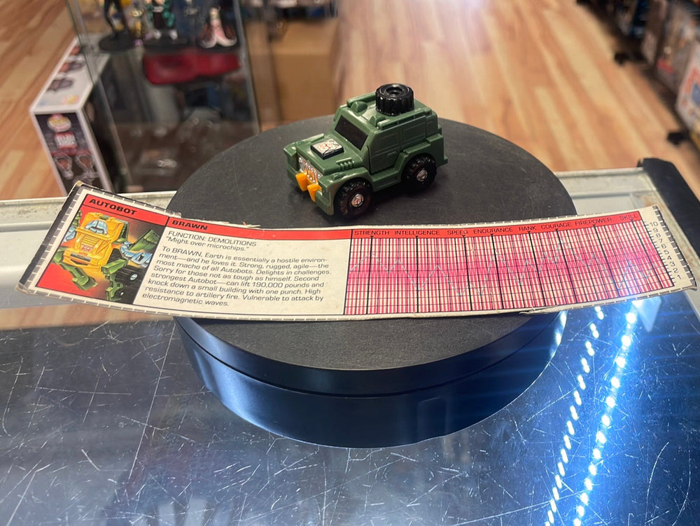 Vintage G1 Brawn Autobot Complete (Transformers, Hasbro)