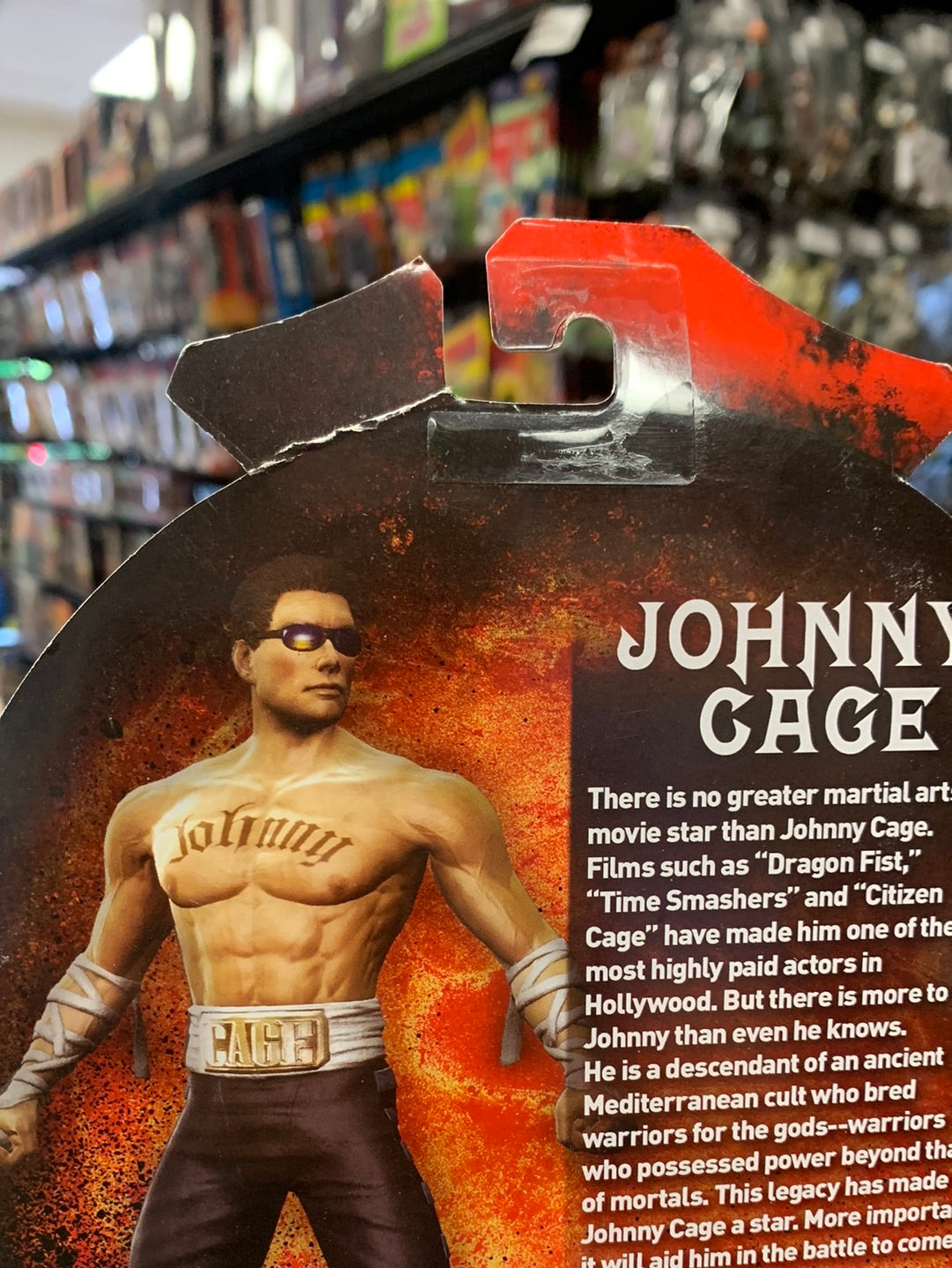 Johnny Cage MOC (Mortal Kombat, Jazwares) Sealed product image 8, provided for visual reference and product detail review