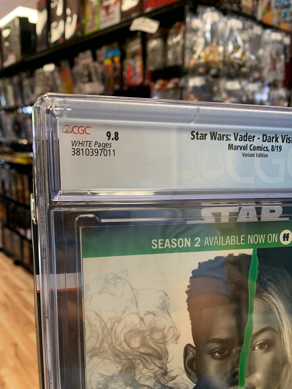 Star Wars Vader Dark Visions 5 Variant 1:25 (CGC 9.8, Marvel Comics) product image 10, provided for visual reference and