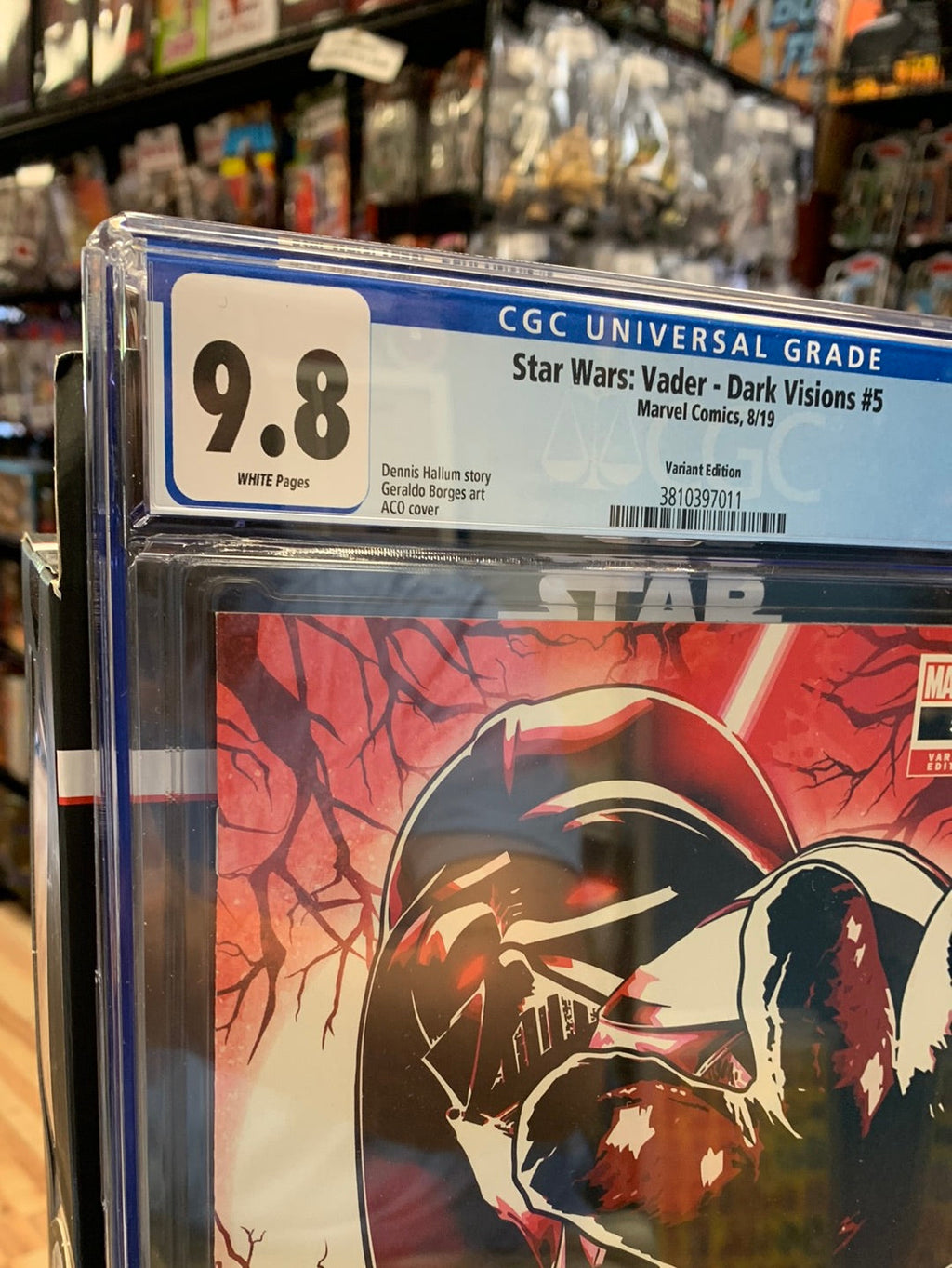 Star Wars Vader Dark Visions 5 Variant 1:25 (CGC 9.8, Marvel Comics) product image 2, provided for visual reference and