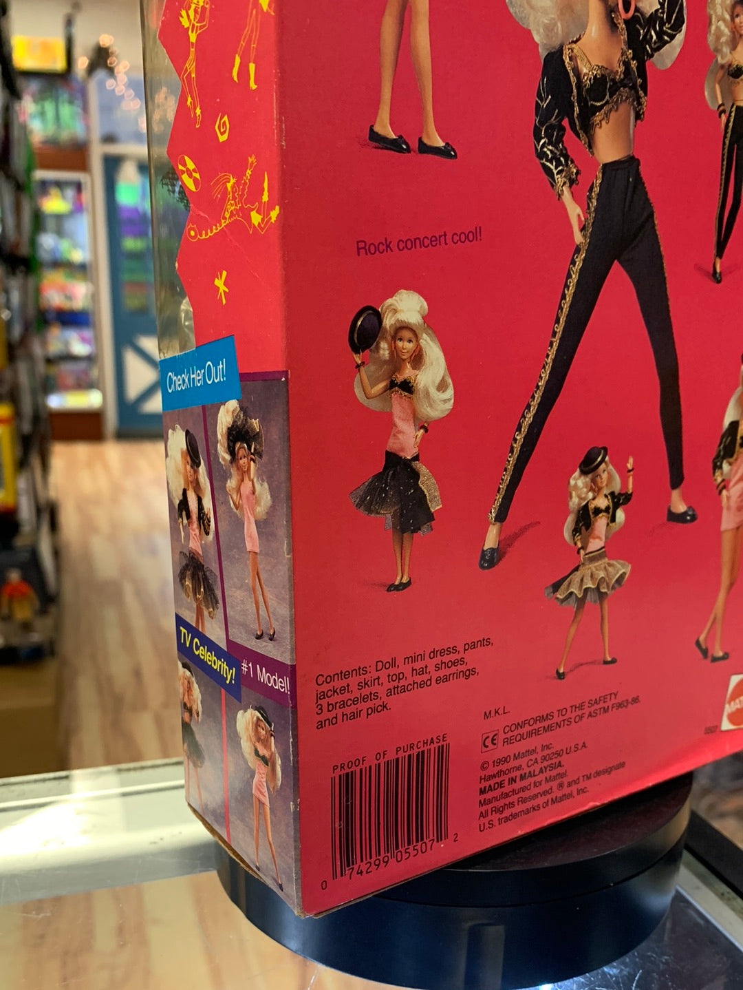 Jazzie Teen Star 5607 (Vintage Barbie, Mattel) Sealed product image 9, provided for visual reference and product detail