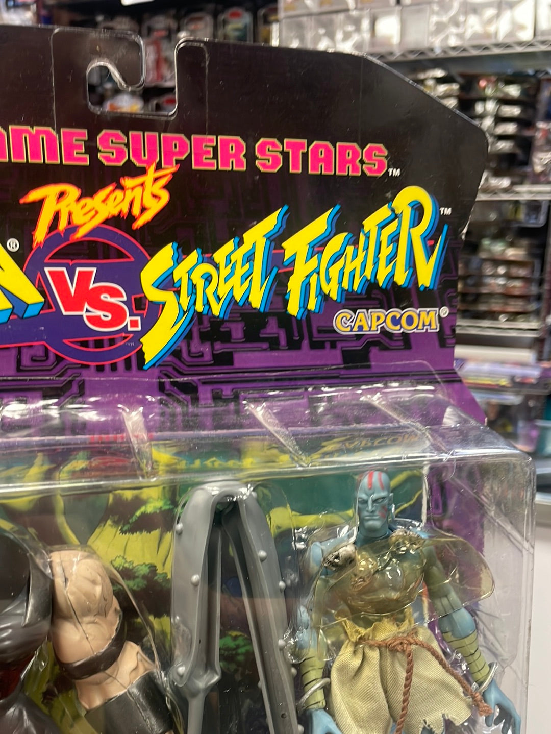 Juggernaut vs Dhalsim Variant (X-Men vs Street Fighter, Toybiz) SEALED product image 3, provided for visual reference and