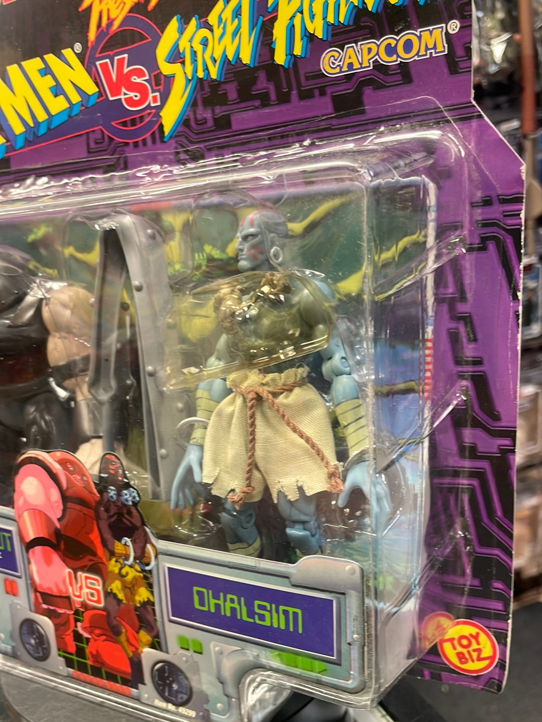 Juggernaut vs Dhalsim Variant (X-Men vs Street Fighter, Toybiz) SEALED product image 7, provided for visual reference and