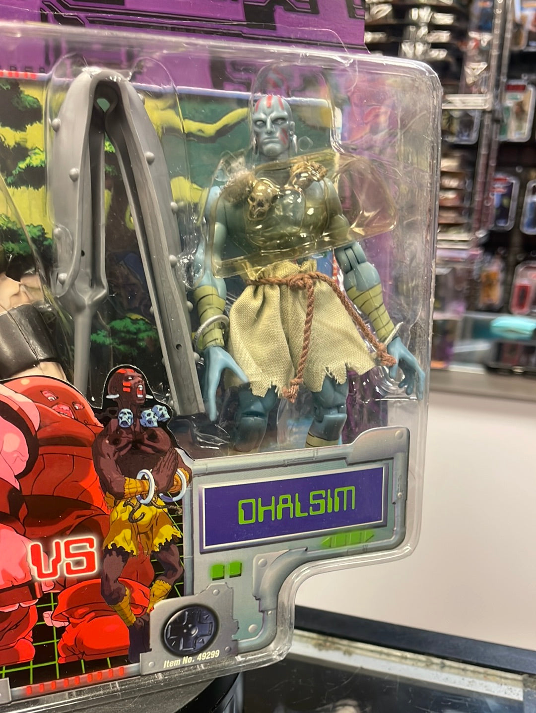 Juggernaut vs Dhalsim Variant (X-Men vs Street Fighter, Toybiz) SEALED product image 6, provided for visual reference and
