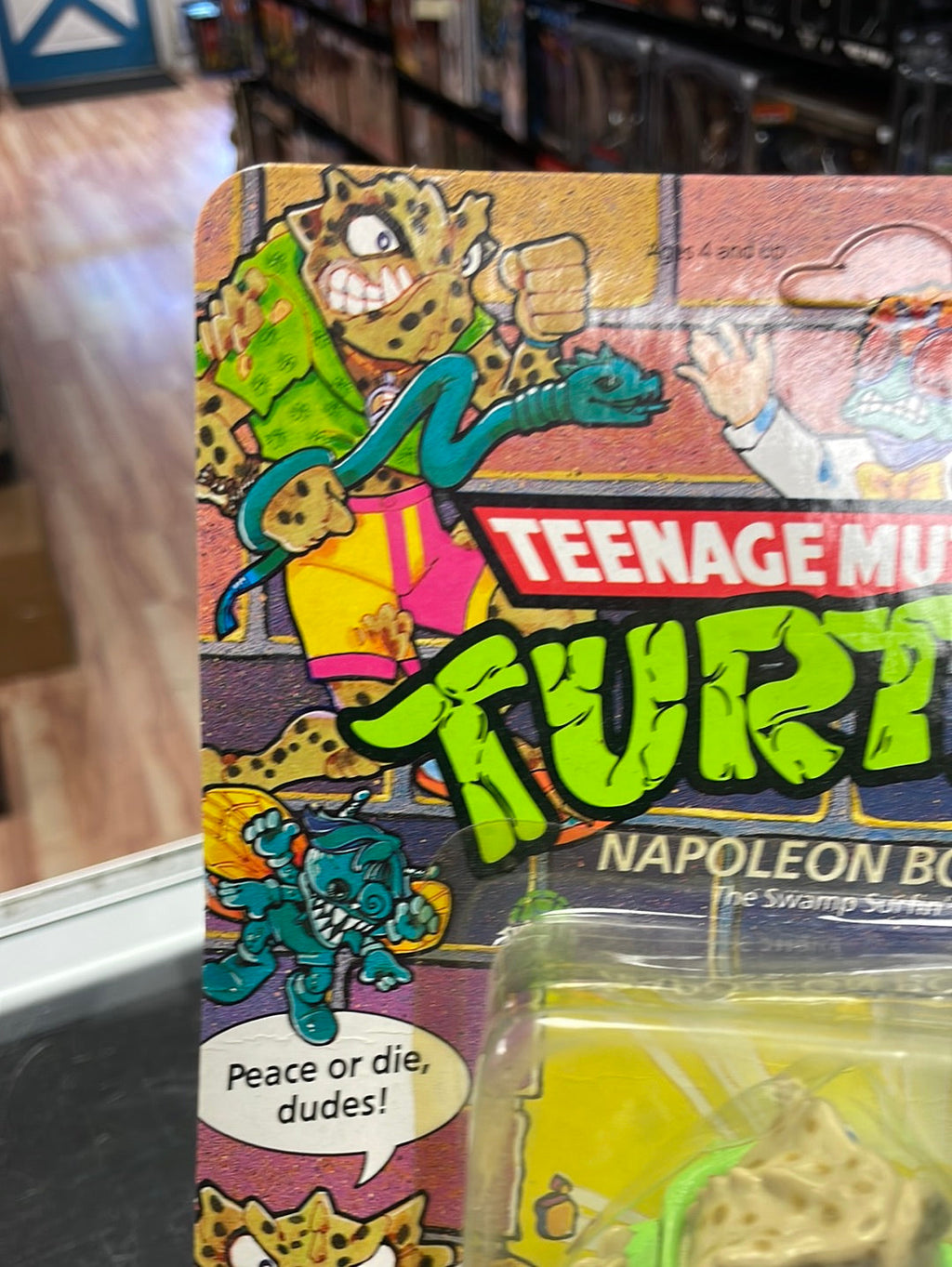 Napoleon Bonafrog (Vintage TMNT, Playmates) Sealed product image 2, provided for visual reference and product detail review