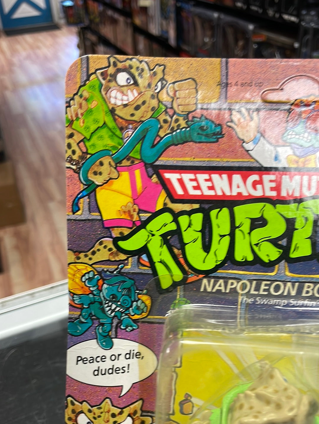 Napoleon Bonafrog (Vintage TMNT, Playmates) Sealed product image 2, provided for visual reference and product detail review