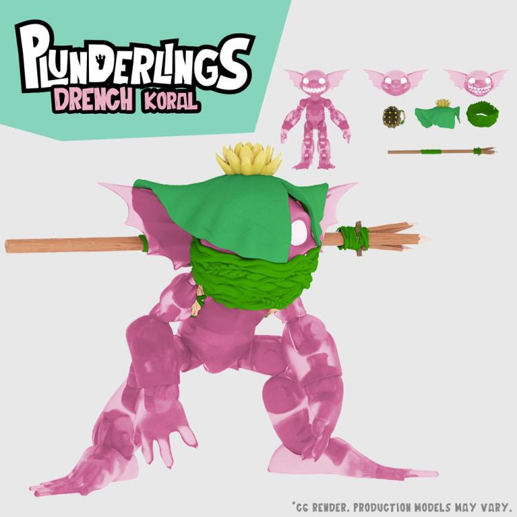 Drench Koral (Plunderlings, Lone Coconut) **EXCLUSIVE** product image 1, provided for visual reference and product detail