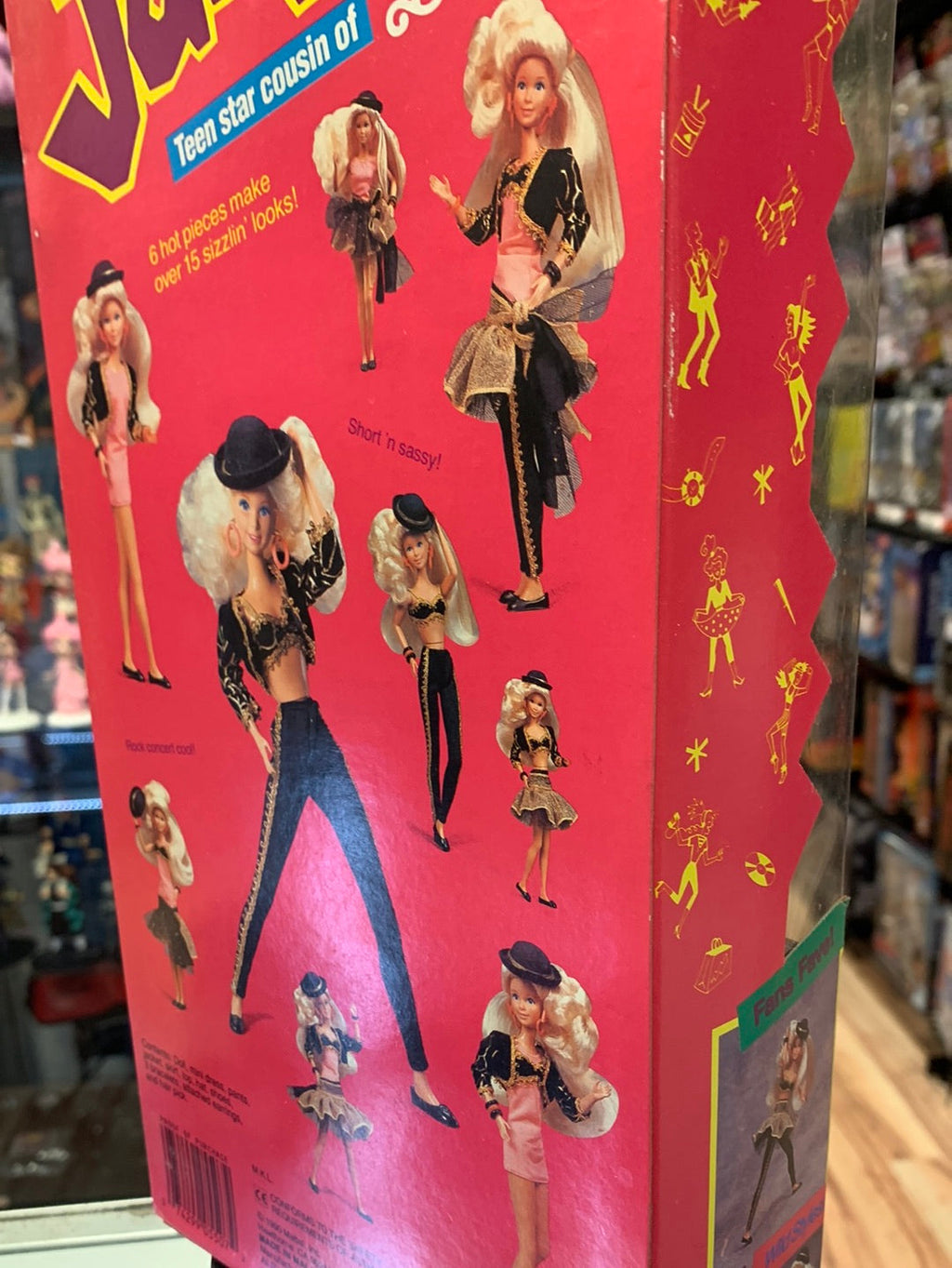 Jazzie Teen Star 5607 (Vintage Barbie, Mattel) Sealed product image 11, provided for visual reference and product detail