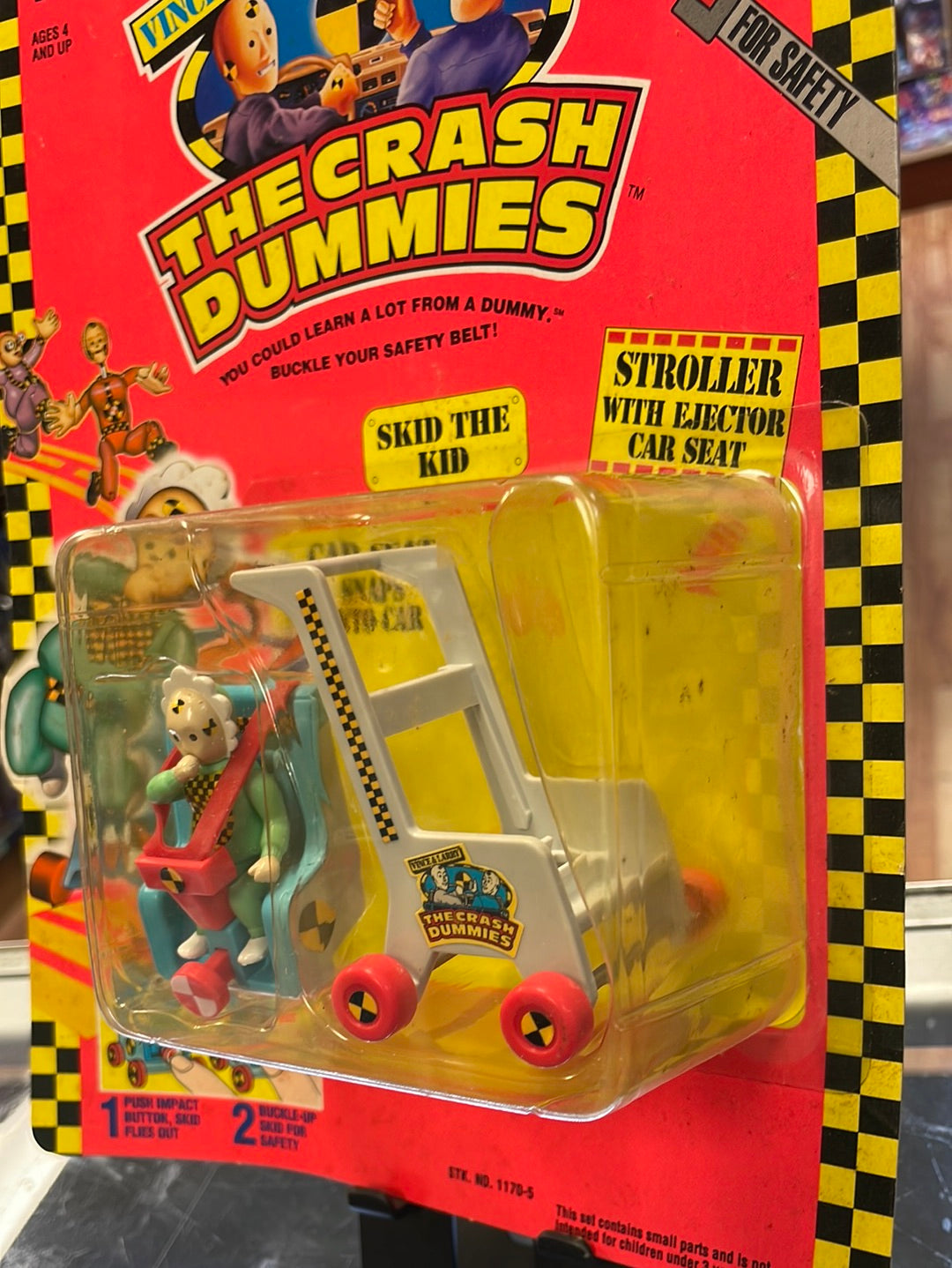 Skid the Kid (Vintage Incredible Crash Dummies, TYCO) SEALED product image 8, provided for visual reference and product