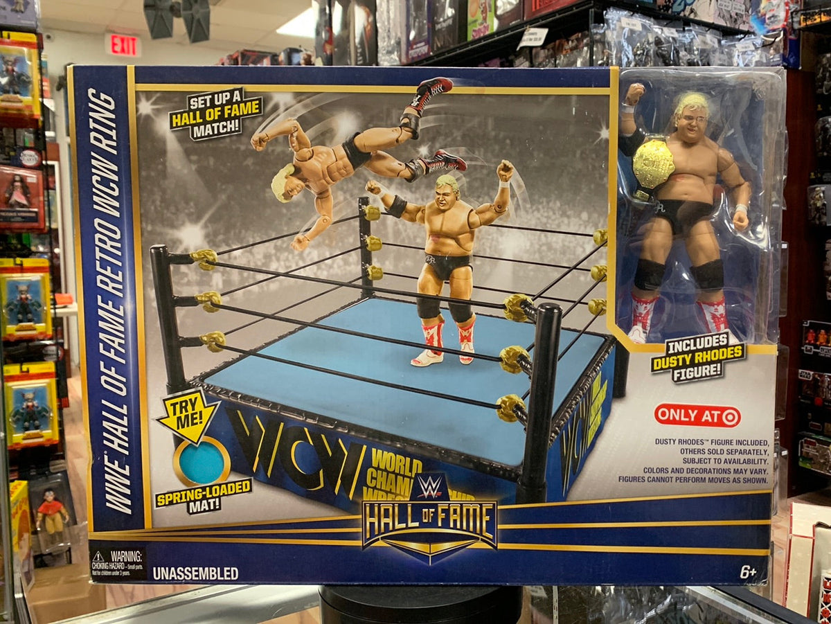 Hall of Fame WCW Ring with Dusty Rhodes (WWE Elite, Mattel) product image 1, provided for visual reference and product
