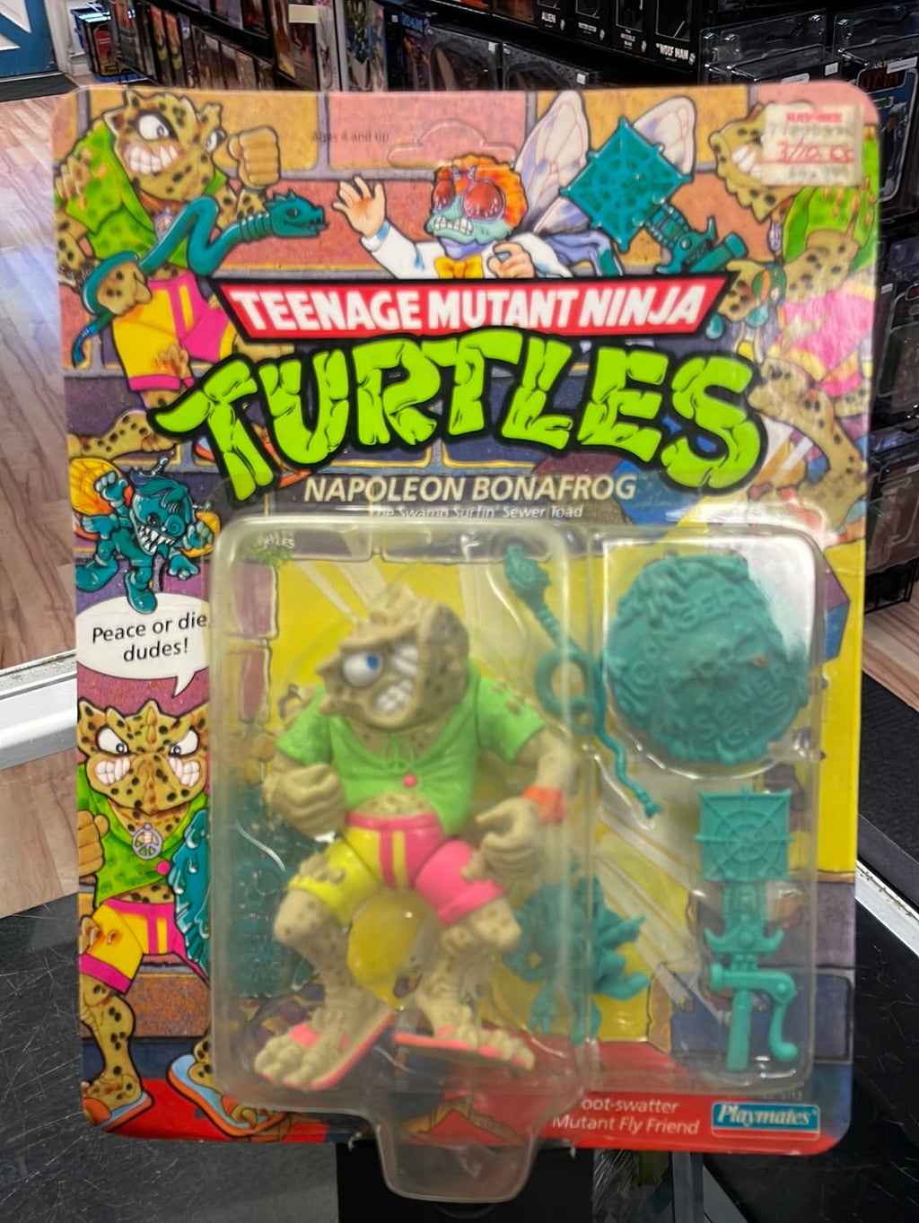 Napoleon Bonafrog (Vintage TMNT, Playmates) Sealed product image 1, provided for visual reference and product detail review