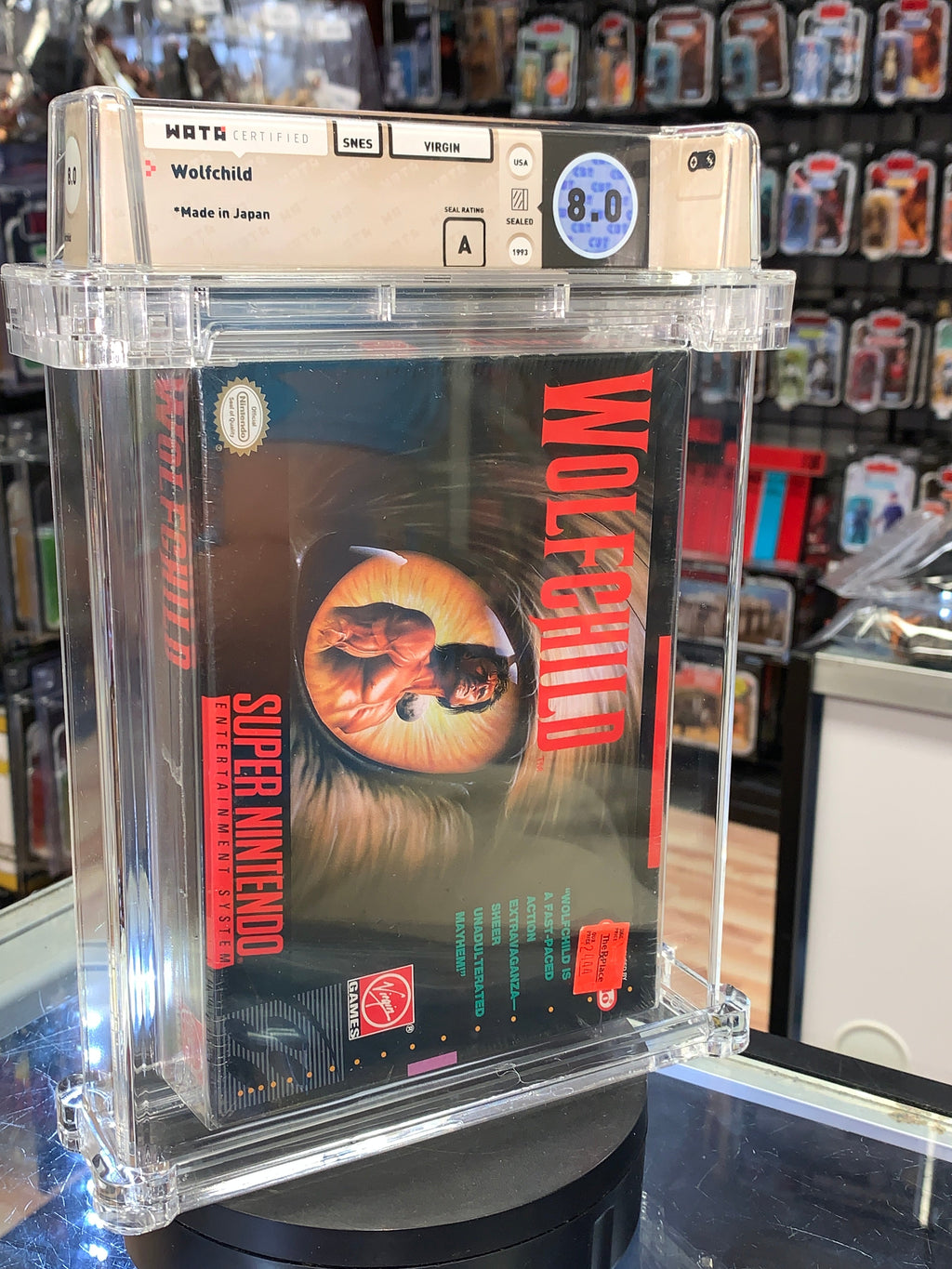 Wolfchild(SNES Super Nintendo, Sealed) **WATA Graded 8.0** product image 3, provided for visual reference and product detail