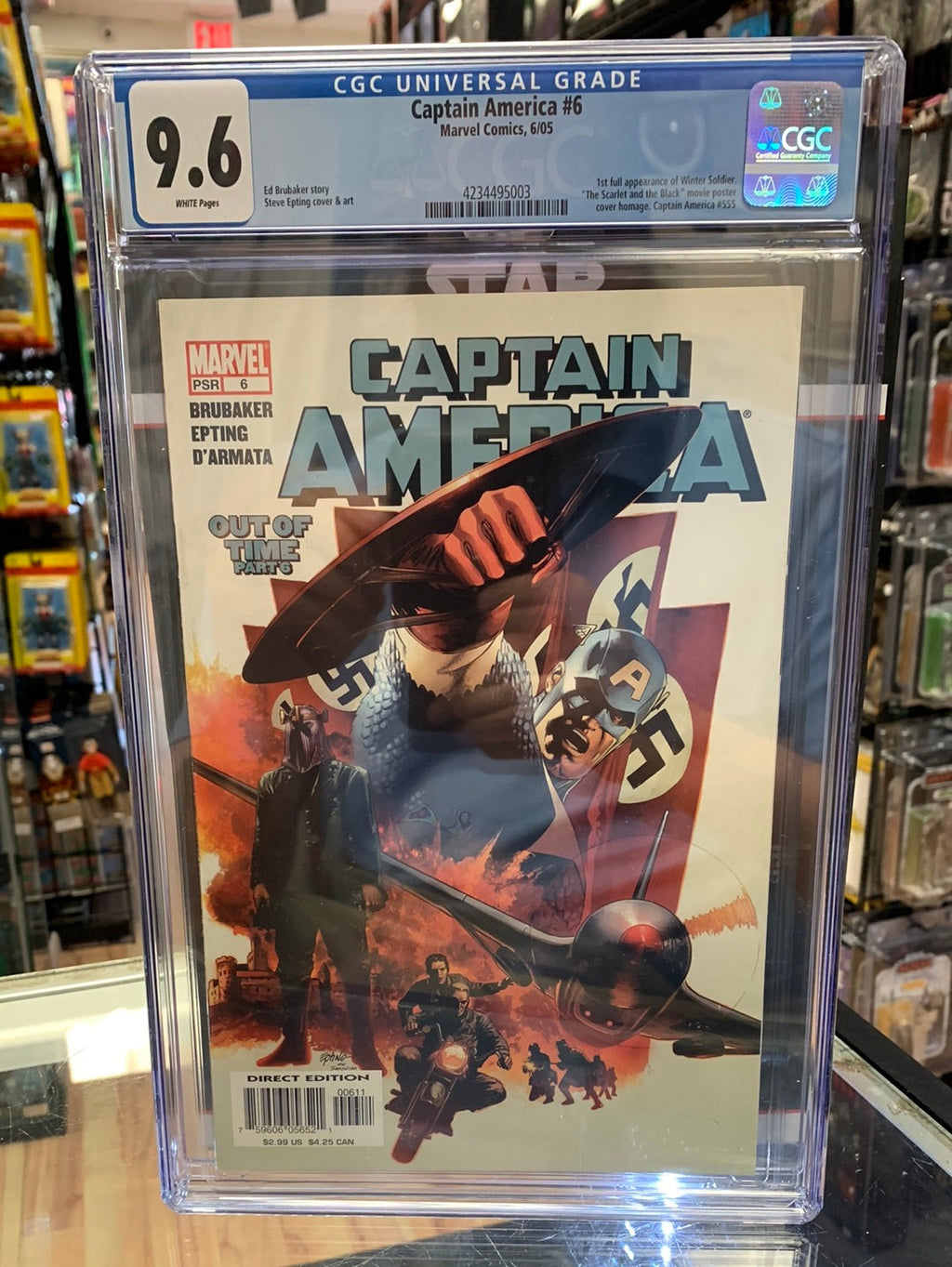 Captain America #6 1st Winter Soldier (CGC 9.6, Marvel Comics) product image 1, provided for visual reference and product
