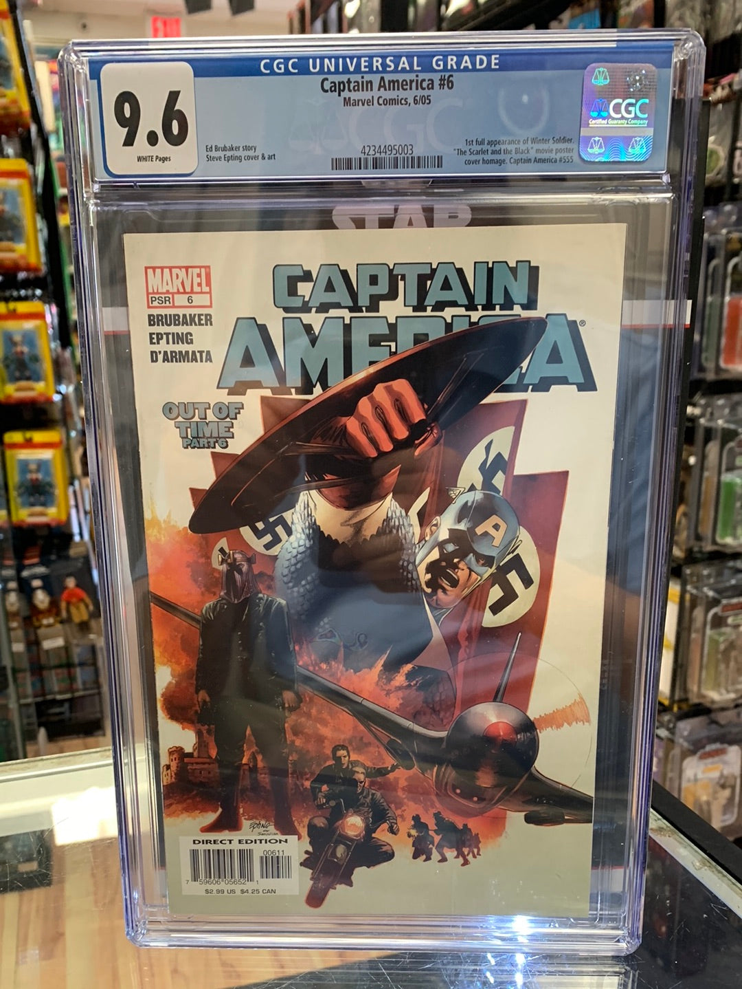 Captain America #6 1st Winter Soldier (CGC 9.6, Marvel Comics) product image 1, provided for visual reference and product