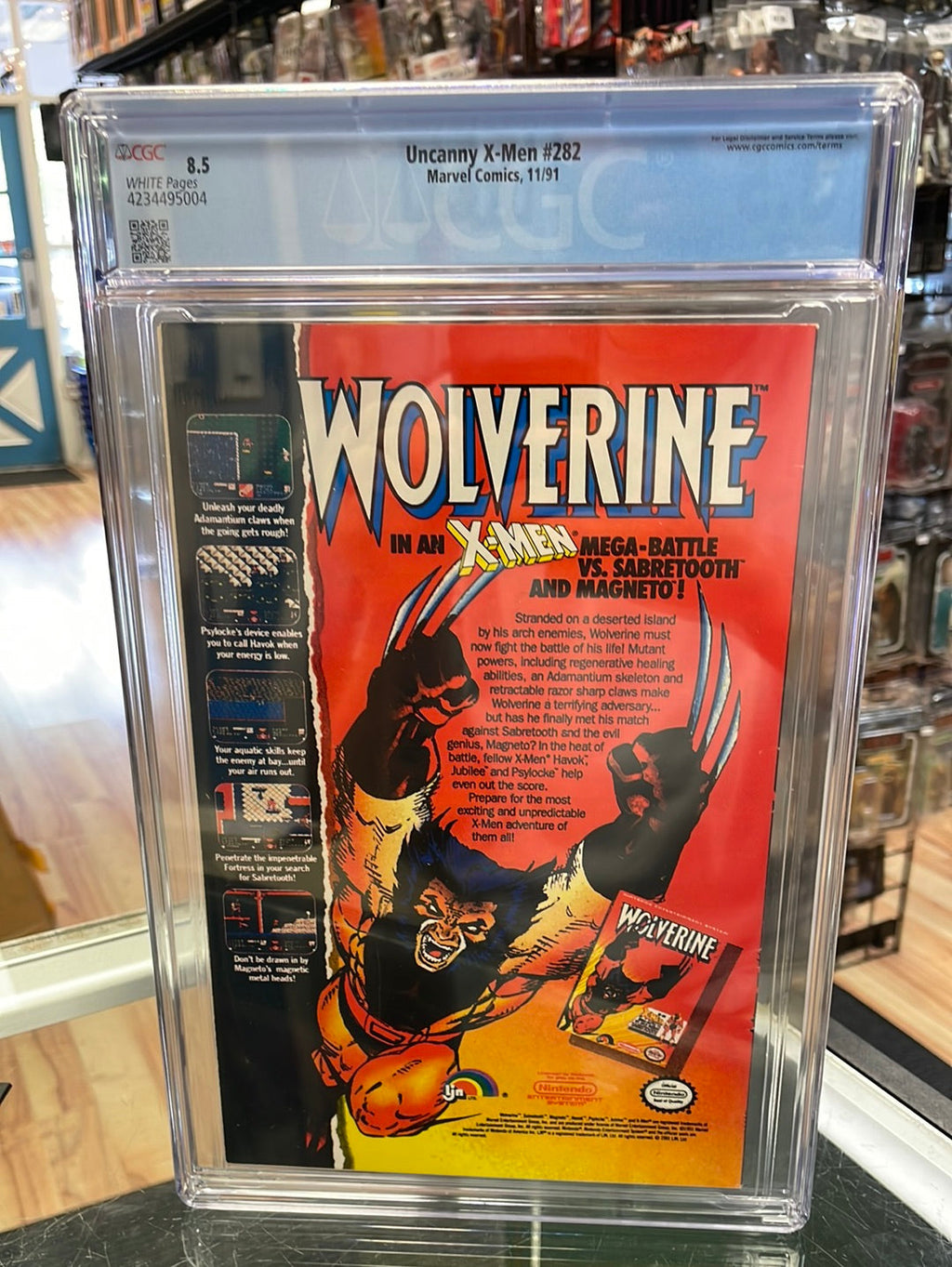 Uncanny X-men 282 (Marvel Comics CGC 8.5) 1st Bishop product image 7, provided for visual reference and product detail review