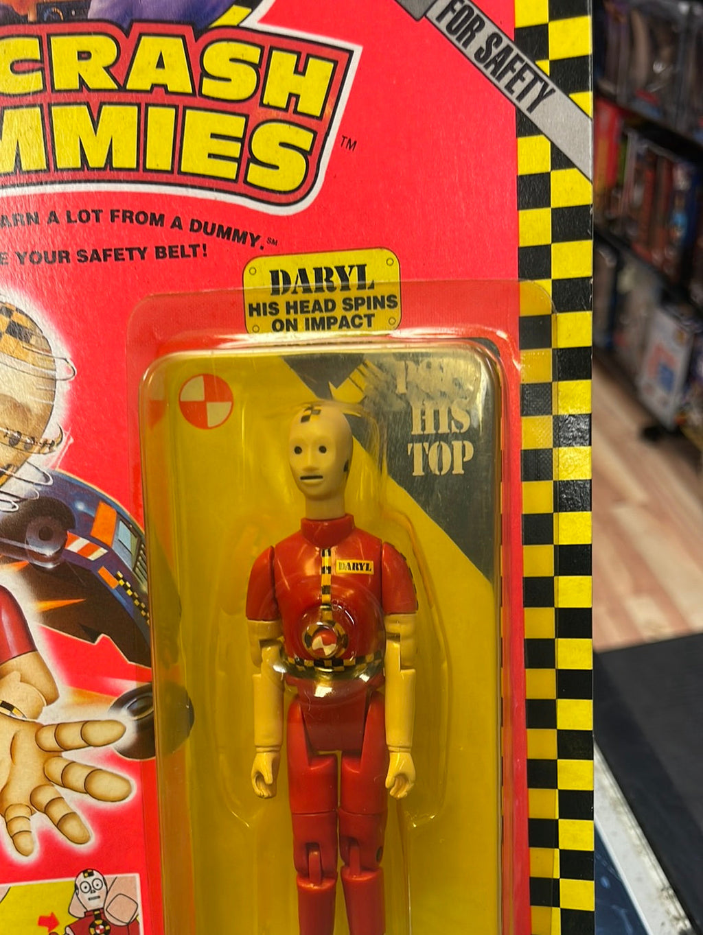 Daryl (Vintage Incredible Crash Dummies, TYCO) SEALED product image 4, provided for visual reference and product detail