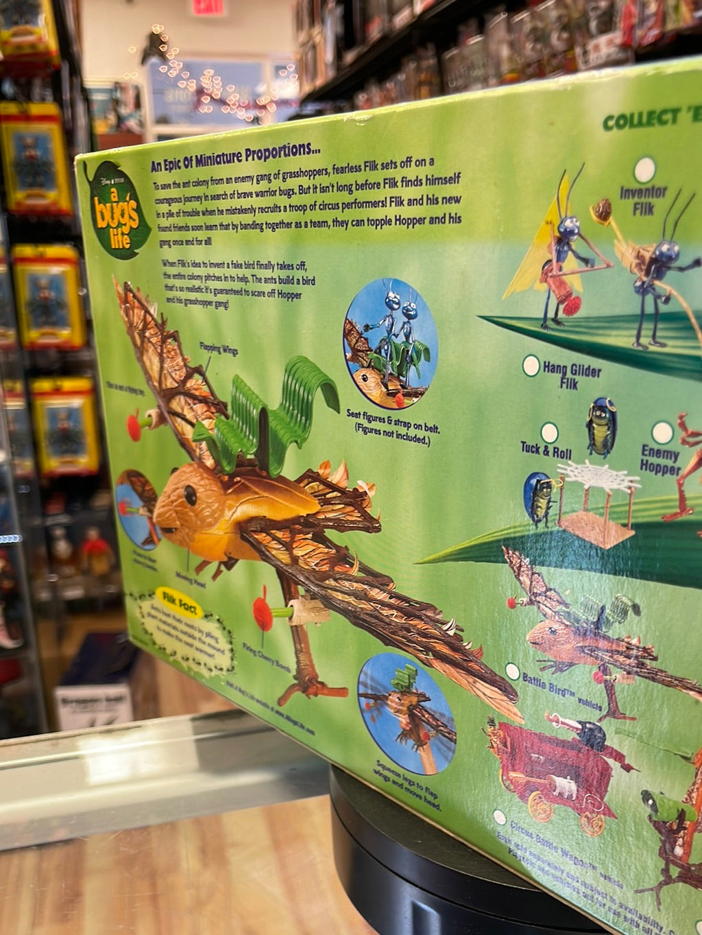 Vintage Battle Bird Vehicle (Disney Bugs Life, Mattel) SEALED product image 8, provided for visual reference and product