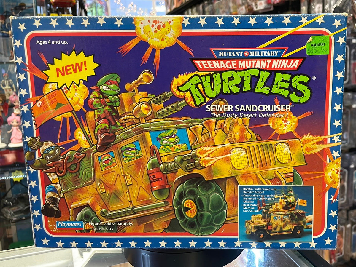 Sewer Sandcruiser SEALED BOX (Vintage TMNT Ninja Turtles, Playmates) product image 1, provided for visual reference and