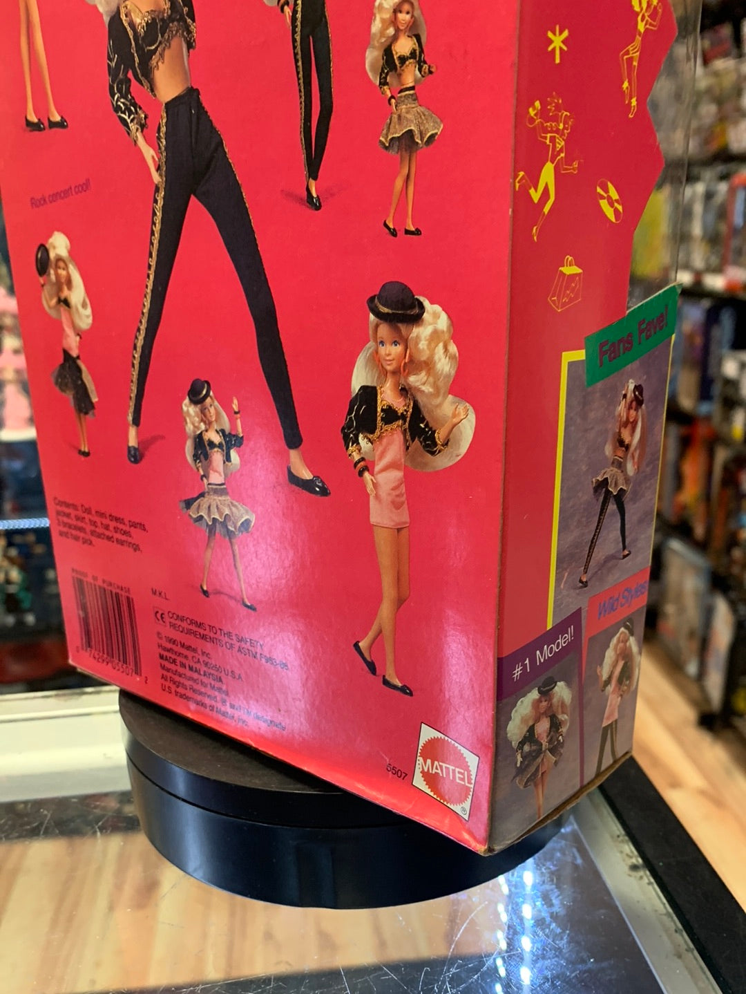 Jazzie Teen Star 5607 (Vintage Barbie, Mattel) Sealed product image 12, provided for visual reference and product detail