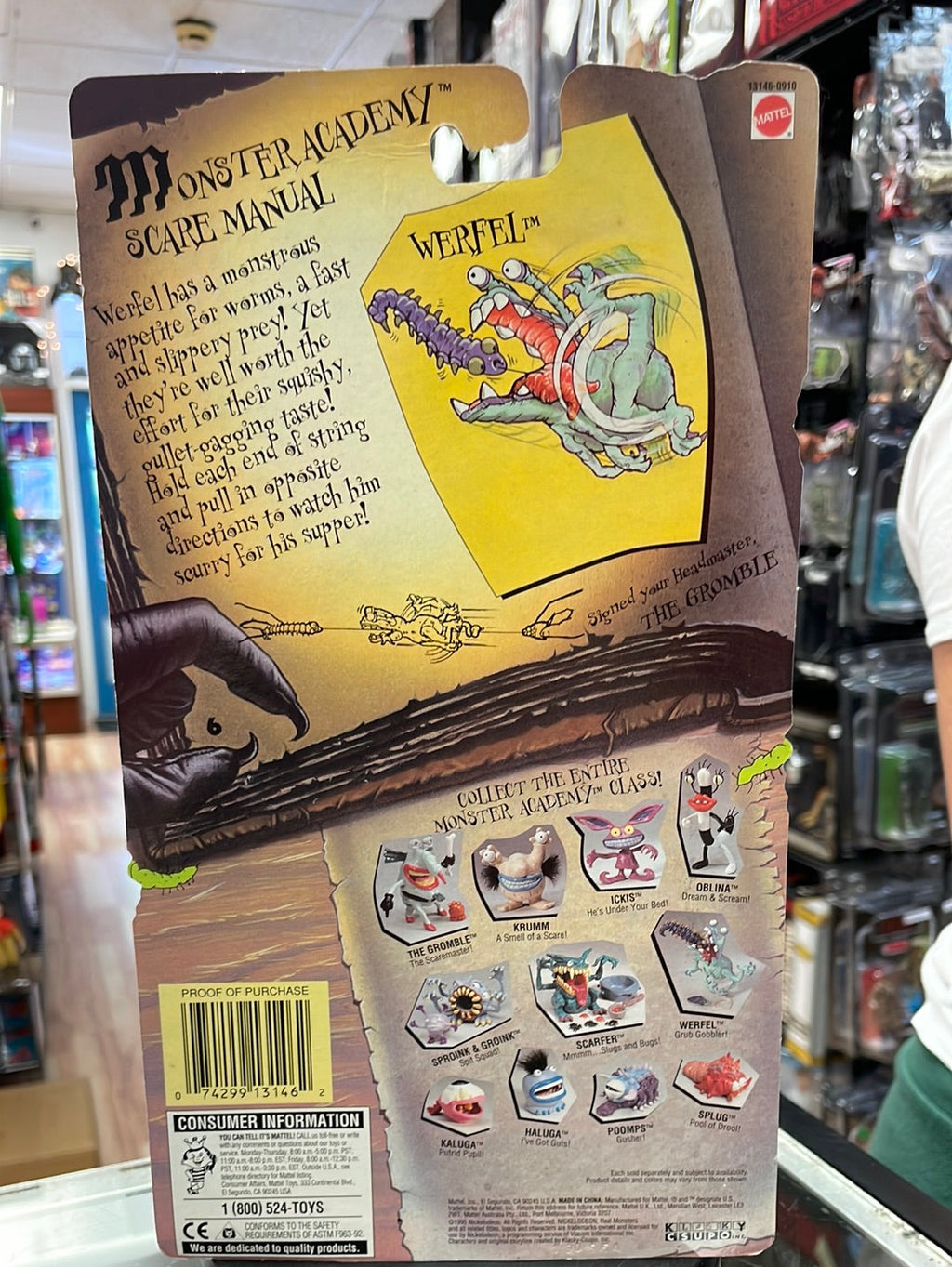 Werfel 3146 SEALED (Vintage Nickelodeon Real Monsters, Mattel) product image 7, provided for visual reference and product