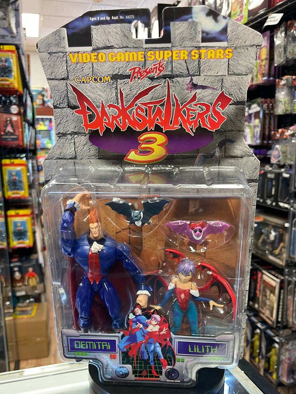 Demitri & Lilith (Capcom Darkstalkers 3, ToyBiz) SEALED product image 1, provided for visual reference and product detail