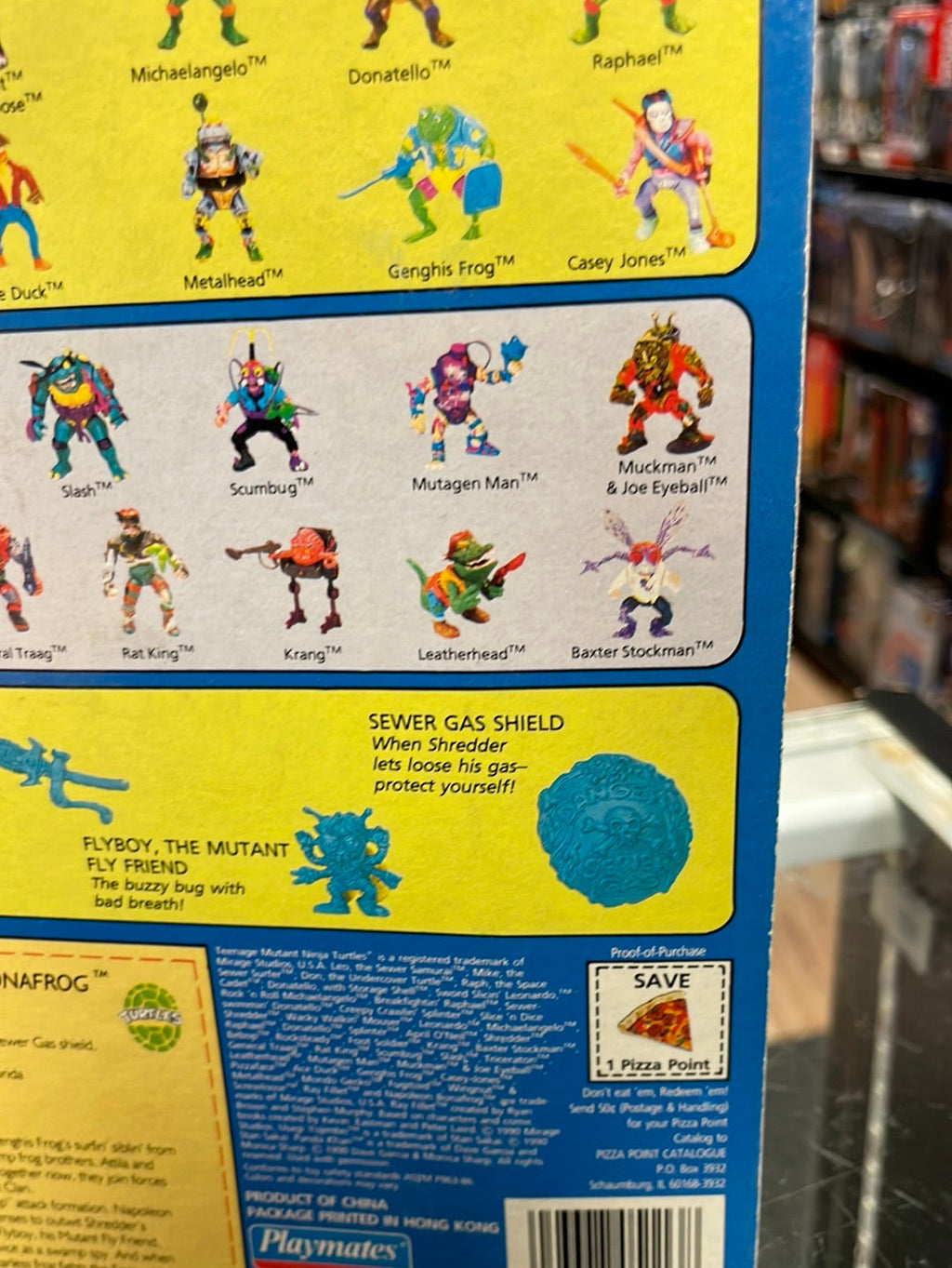Napoleon Bonafrog (Vintage TMNT, Playmates) Sealed product image 18, provided for visual reference and product detail review