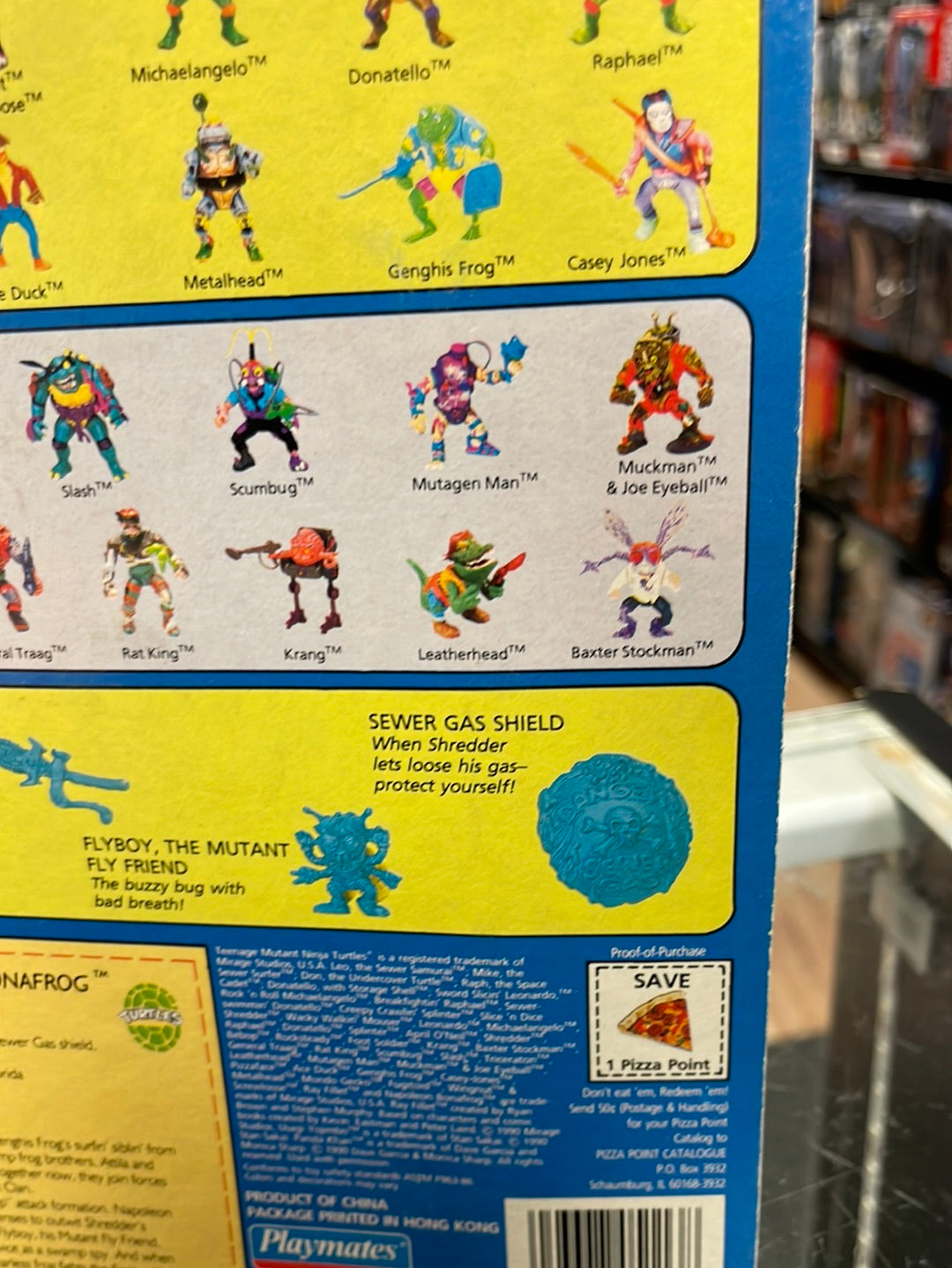 Napoleon Bonafrog (Vintage TMNT, Playmates) Sealed product image 18, provided for visual reference and product detail review
