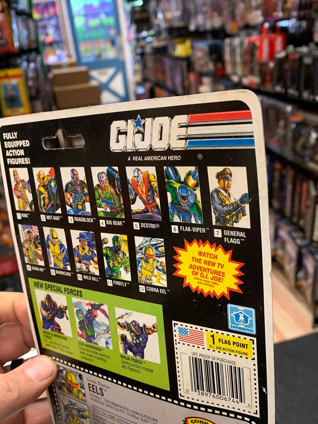 Eel Cobra Underwater Specialist v2 (Vintage GI Joe, Hasbro) Sealed product image 8, provided for visual reference and