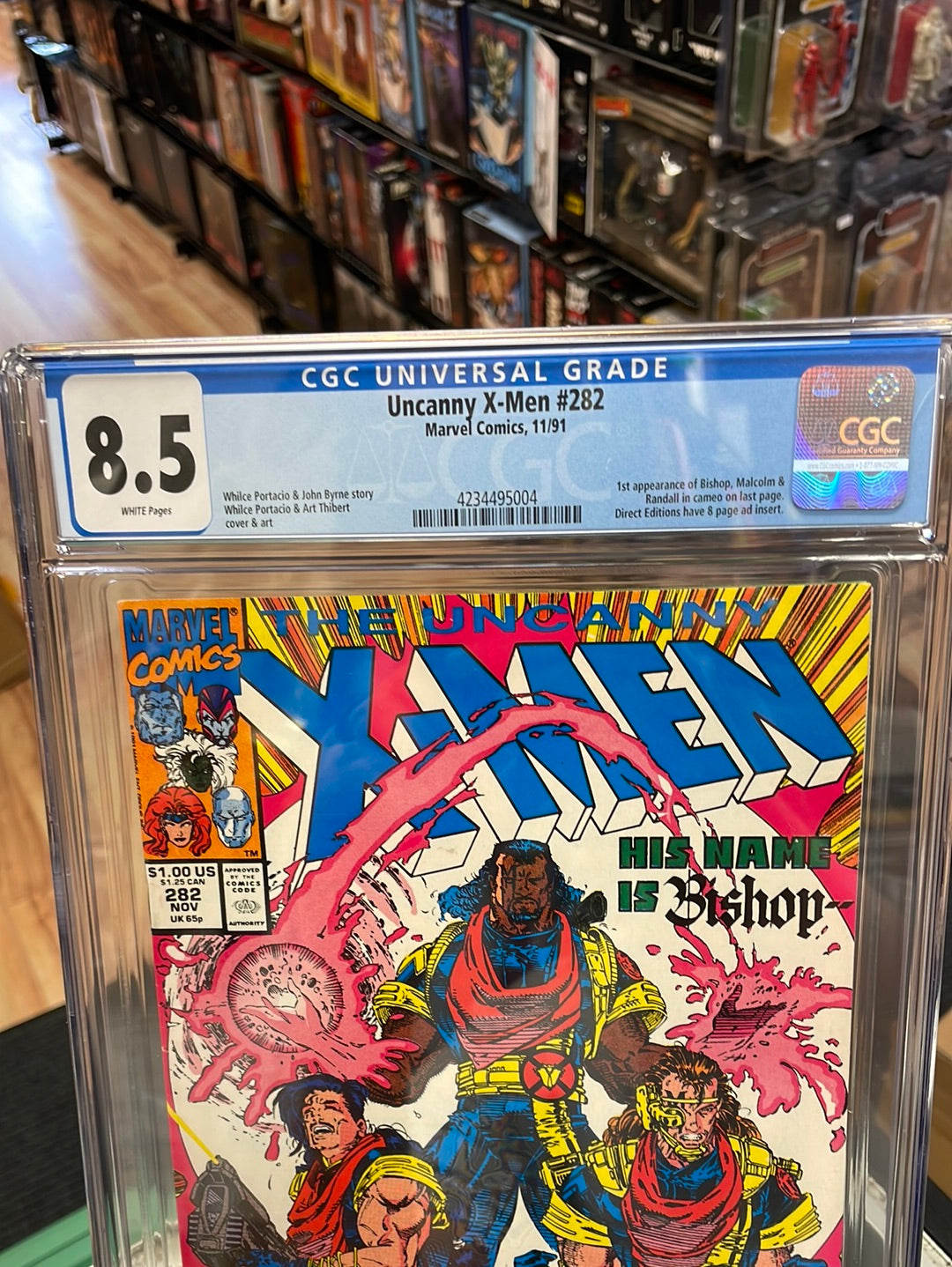 Uncanny X-men 282 (Marvel Comics CGC 8.5) 1st Bishop product image 2, provided for visual reference and product detail review