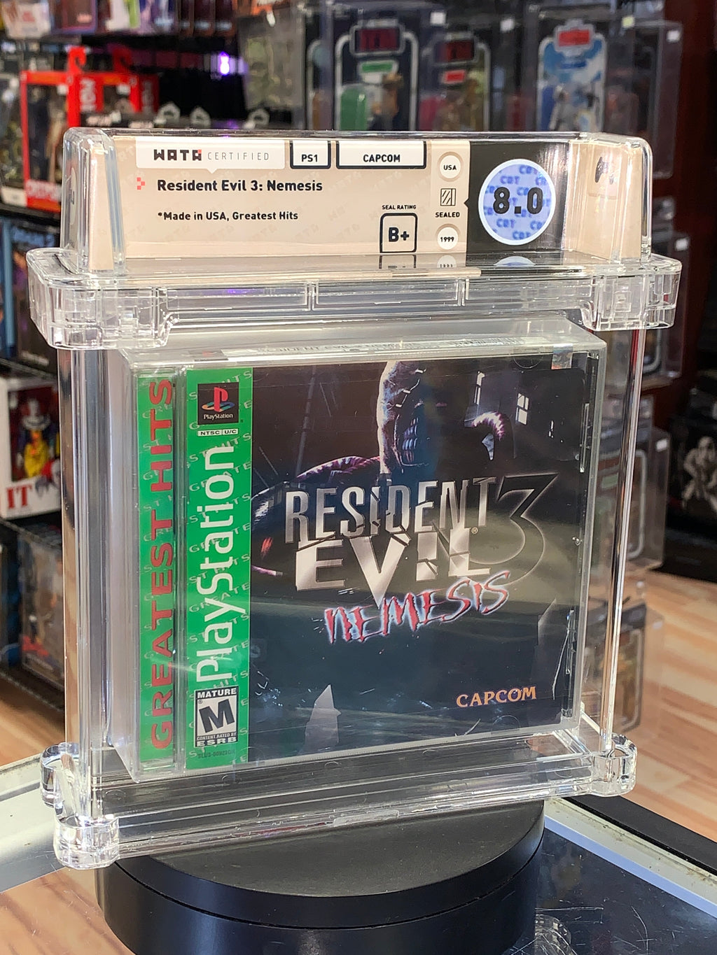 Resident Evil 3: Nemesis GH (PS1 Sony PlayStation, Sealed) **WATA Graded 8.0** product image 4, provided for visual
