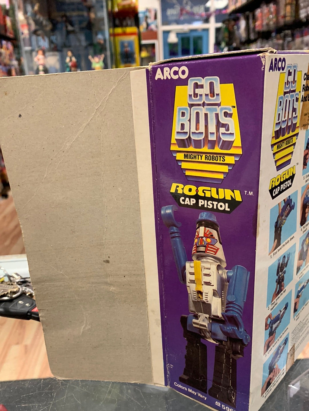 Vintag Ro-Gun Cap Pistol 59652 (GoBots, Arco 1984) Open Box product image 11, provided for visual reference and product