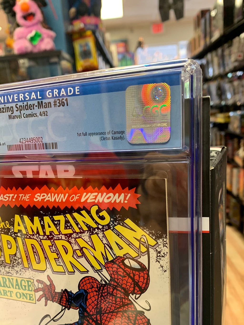 Amazing Spider-Man 361 (CGC 9.0, Marvel Comics) 1st Carnage product image 2, provided for visual reference and product