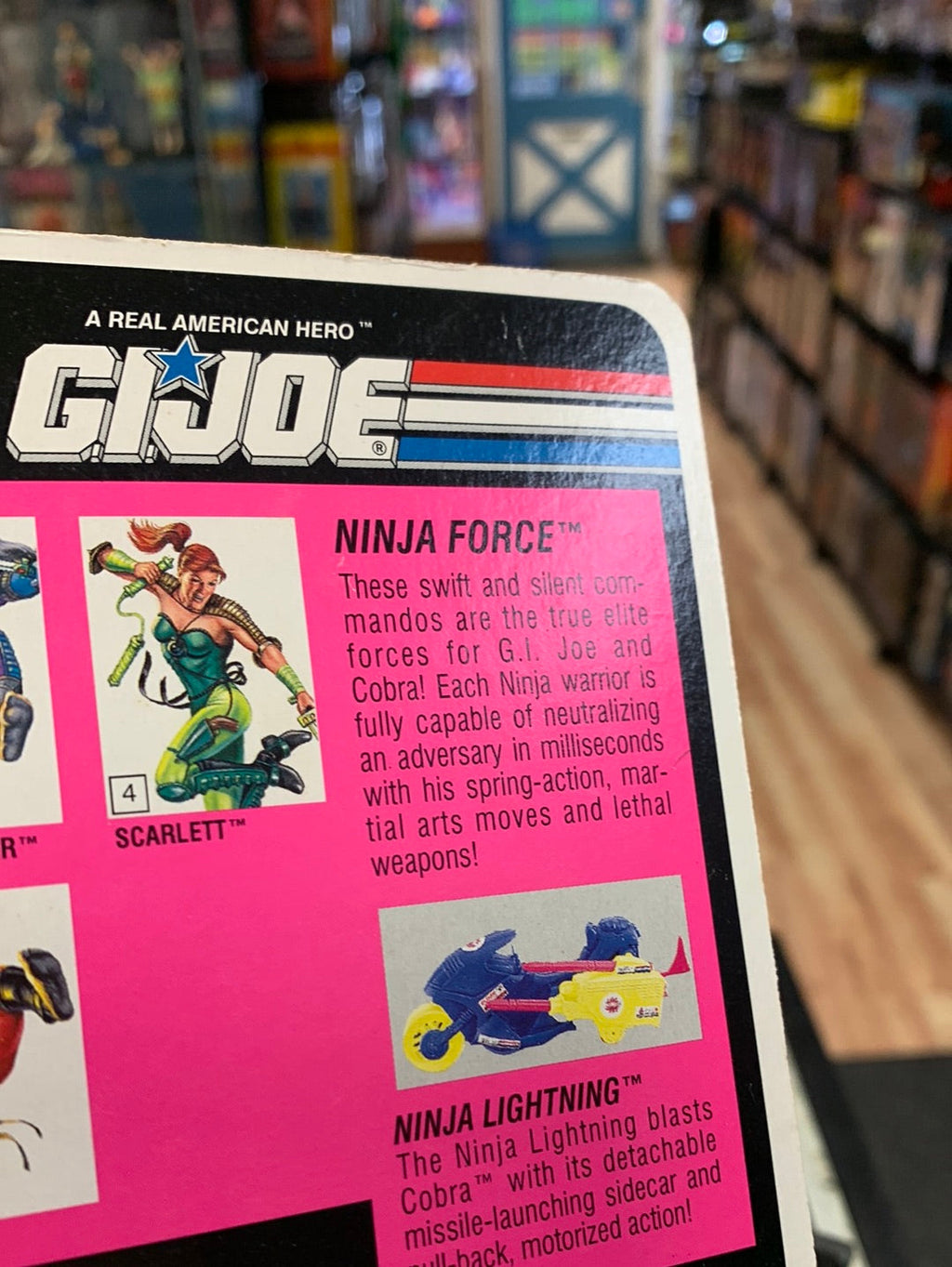 Ninja Force Scarlett (Vintage GI Joe, Hasbro) Sealed product image 9, provided for visual reference and product detail review